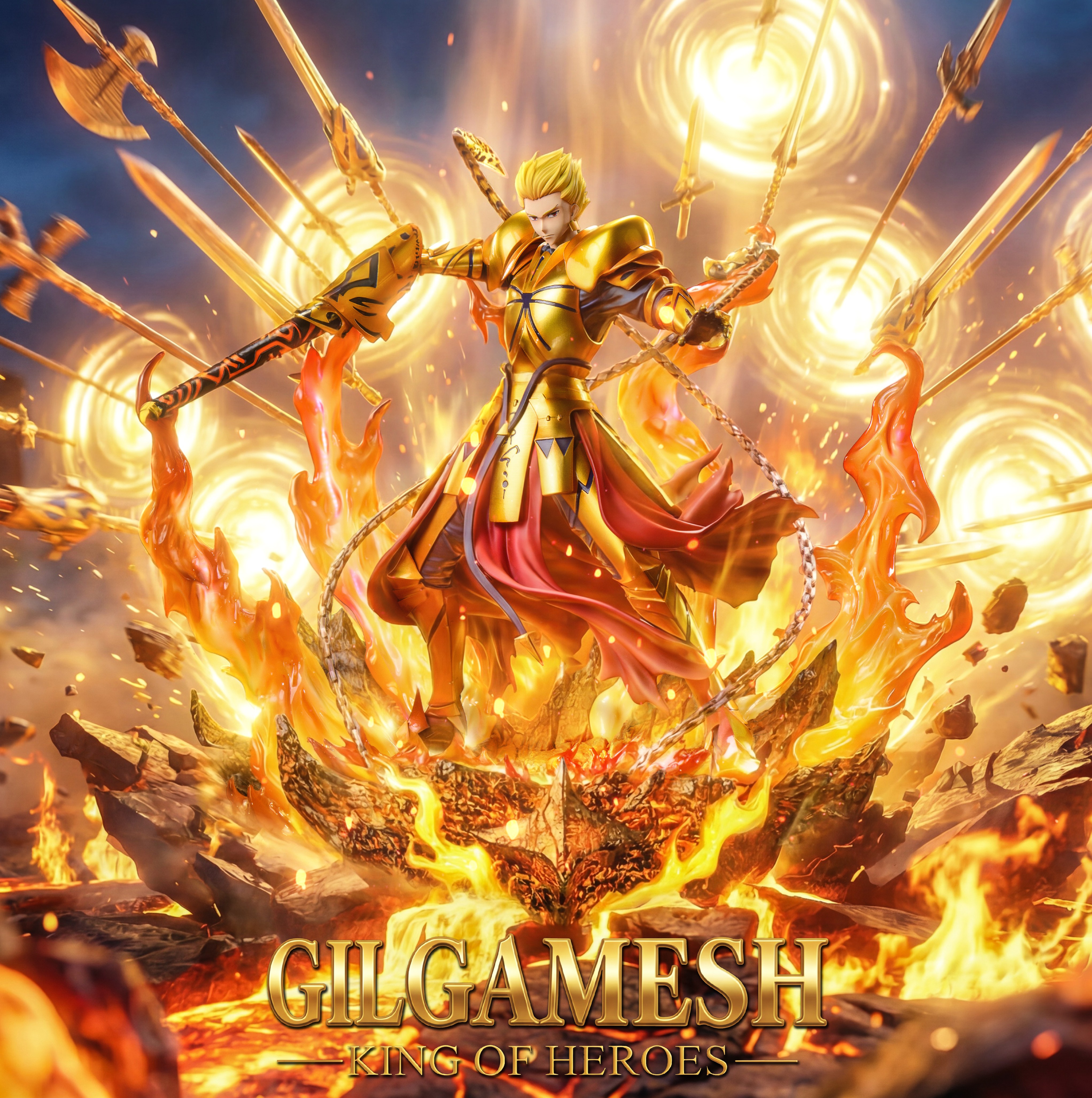 【預購】Fate 金閃閃 吉爾伽美什 X HG聖杯