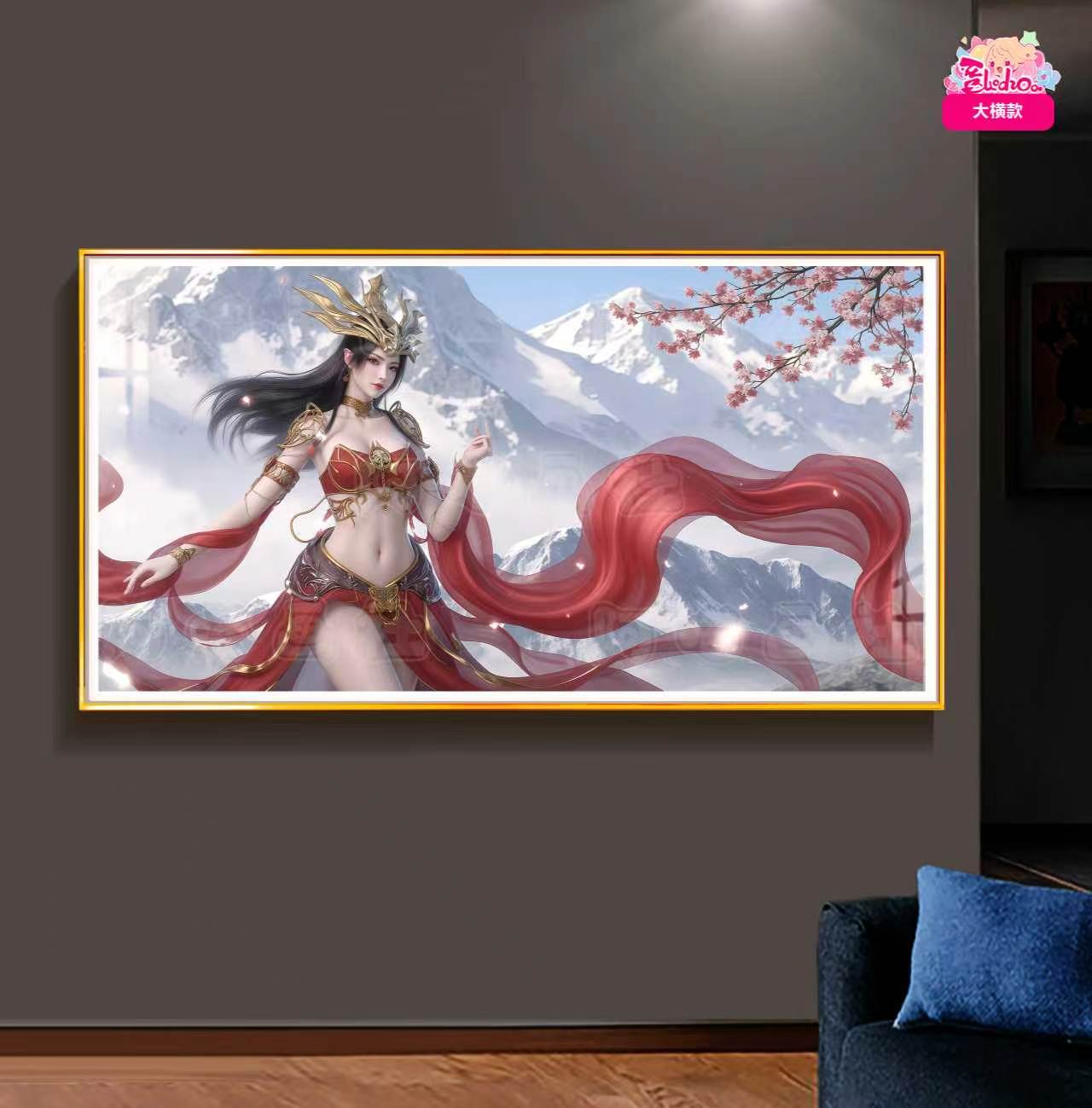 【預購】國色天香 寒雪 美杜莎 12k主題超清裝飾畫 X 阿喵畫社