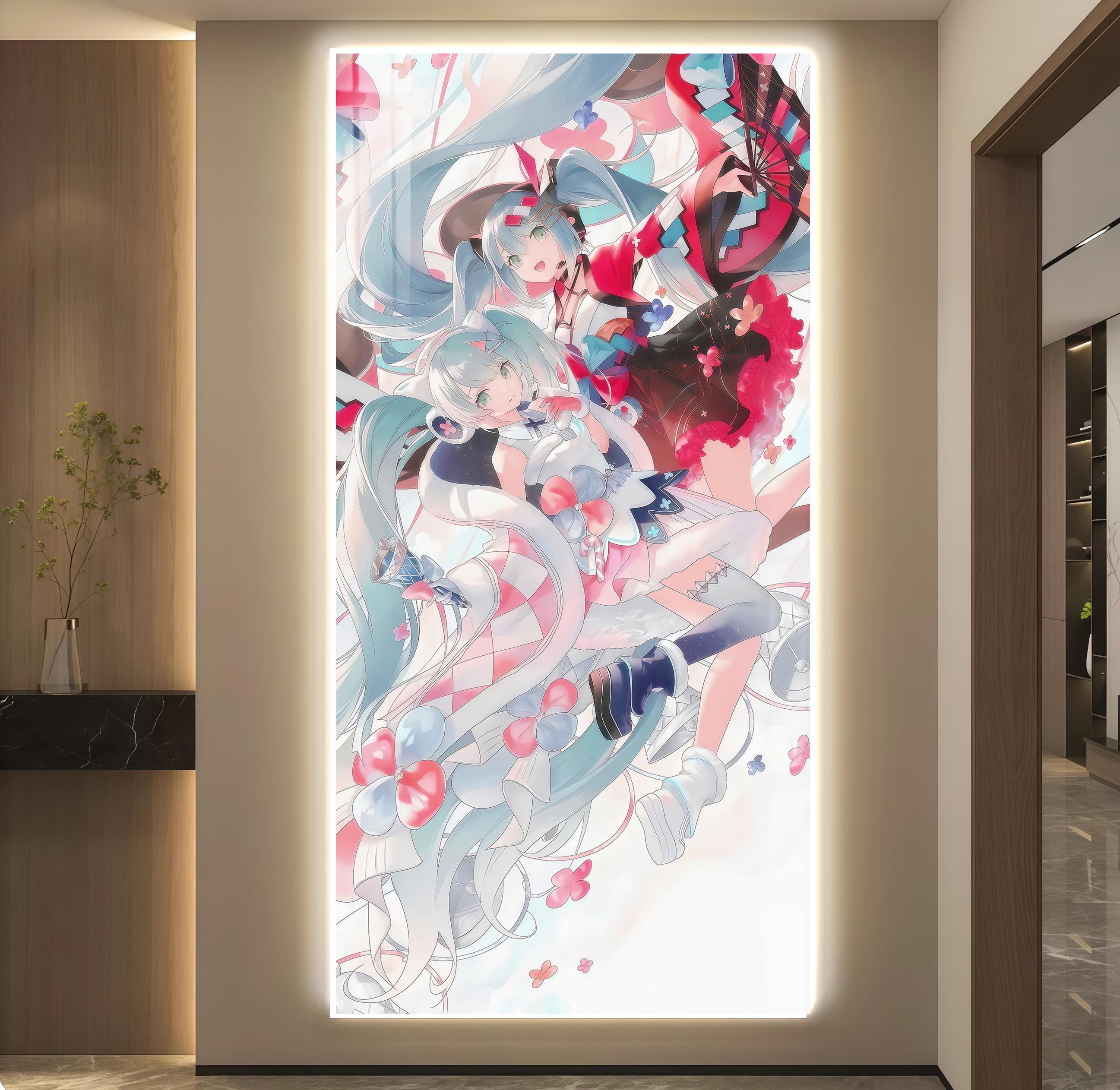 【預購】花海 雙生初音燈帶畫 X 阿喵畫社