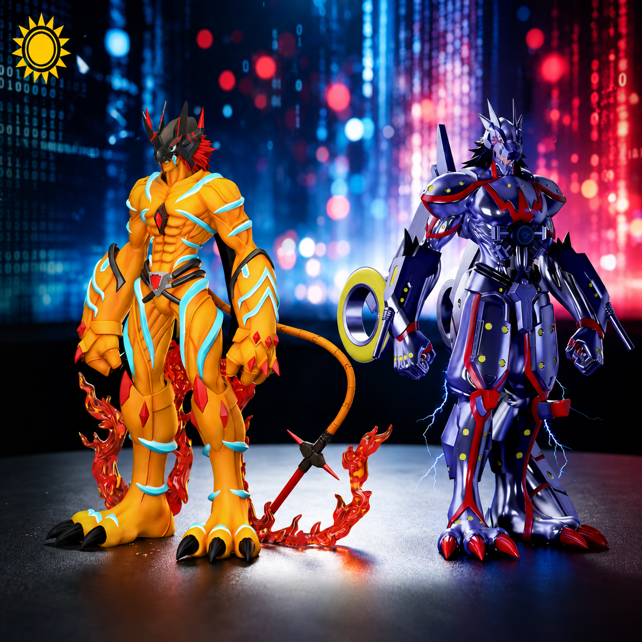【售罄展示追加請私訊客服@toystationtw】數碼寶貝 亞古獸勇氣之紐帶&加布獸友情之紐帶 X 太陽模玩