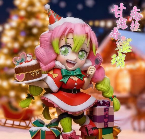 【售罄展示追加請私訊客服@toystationtw】鬼滅之刃 蛇戀聖誕組 戀柱-蜜璃&蛇柱-小芭內 X PomPon-Studio