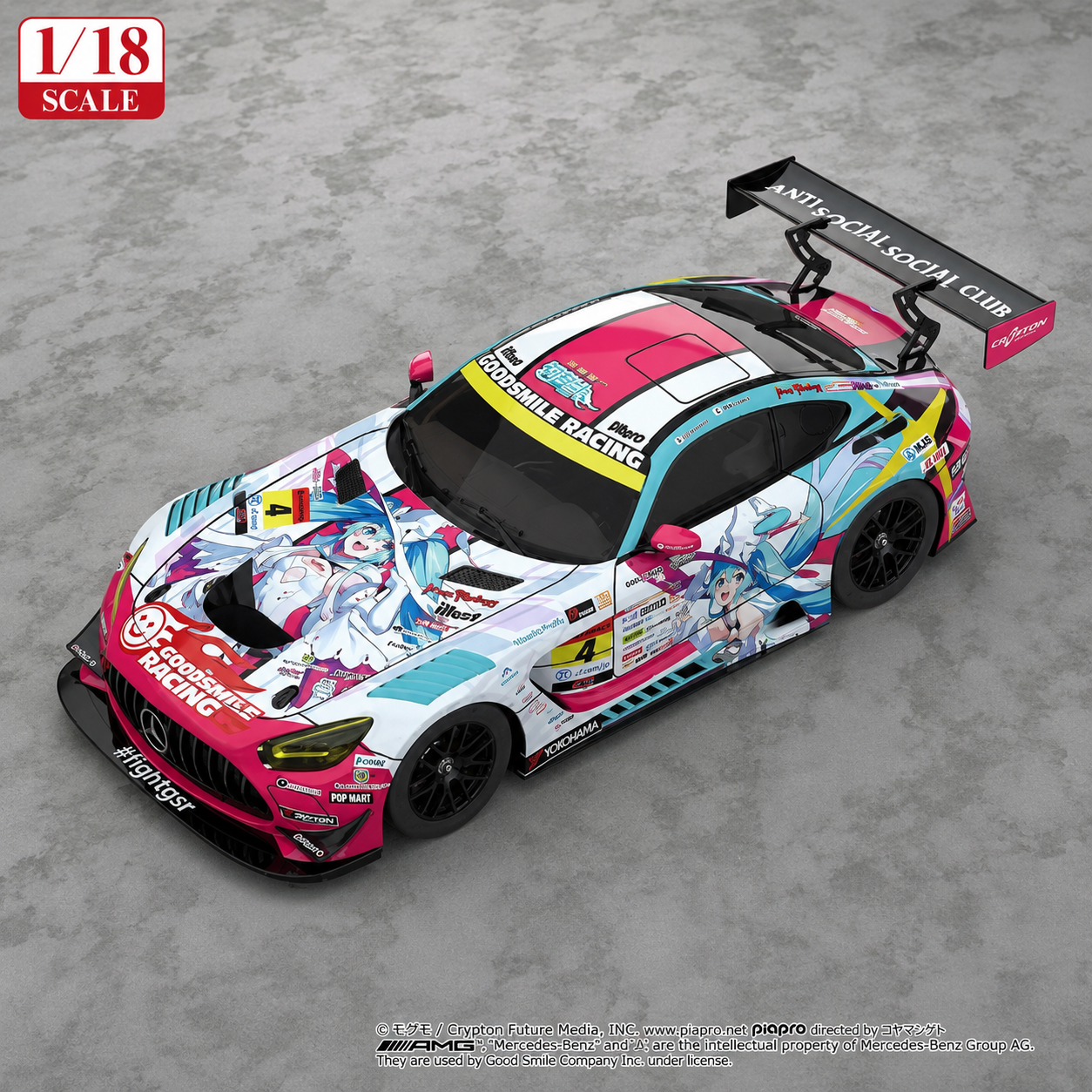 【售罄展示追加請私訊客服@toystationtw】Good Smile 初音未來 AMG 開幕戰痛車 車模 Ver. 再版 X GSC