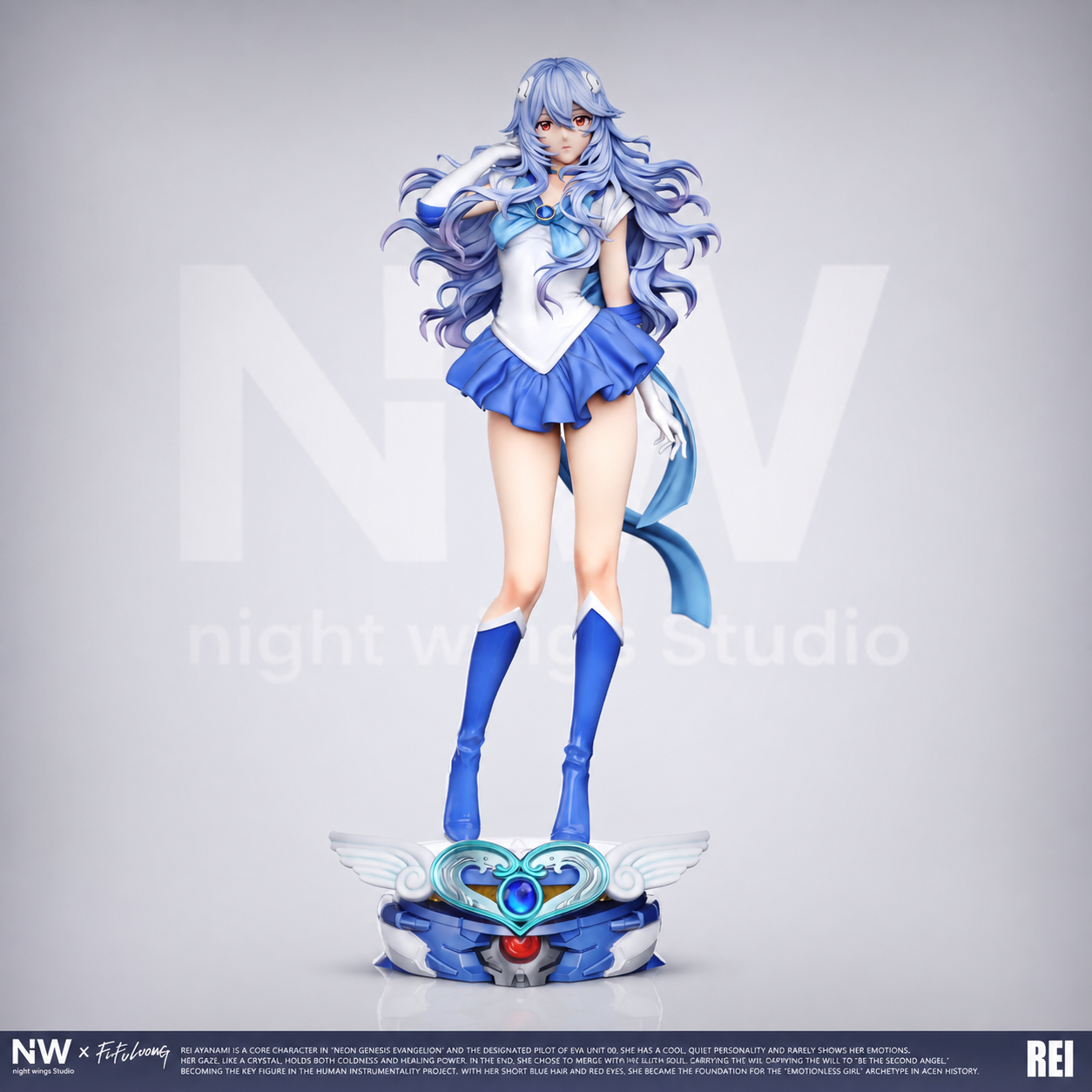 【售罄展示追加請私訊客服@toystationtw】Eva新世紀福音戰士 雙比例 雙版本 美少女綾波零 X Night Wing-Studio