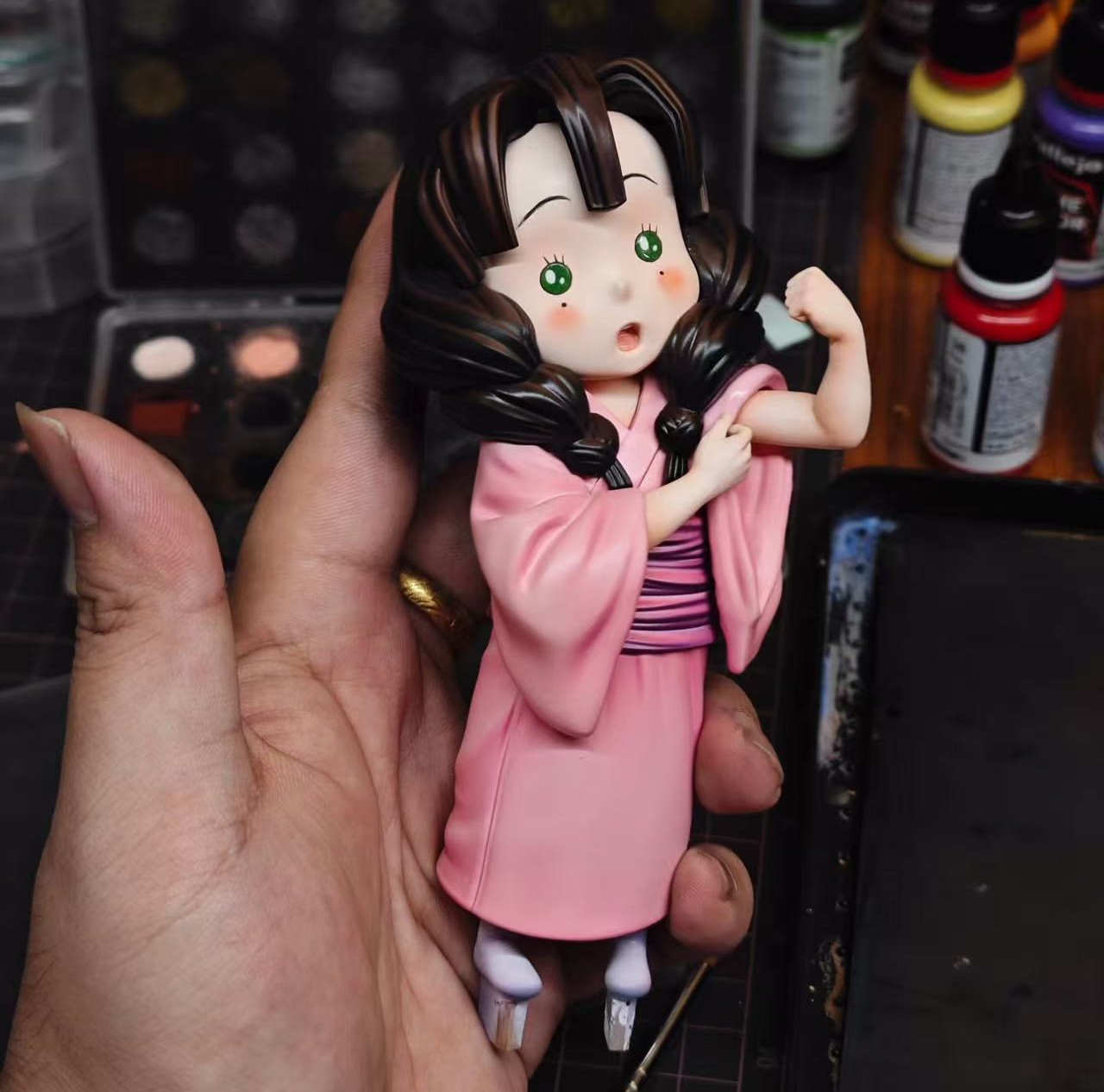 【售罄展示追加請私訊客服@toystationtw】鬼滅之刃 童年系列第一彈 愛吃櫻餅·小蜜漓 X 漫藏工作室