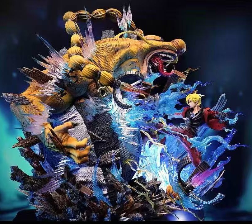 【售罄展示追加請私訊客服@toystationtw】海賊王 草帽海賊團系列第一彈 雷霆燃焰vs機械科技 香吉士vs奎因 X 集美殿堂 正版授權