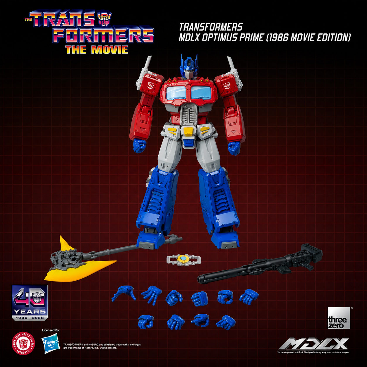 【預購】變形金剛大電影 1986電影版 MDLX-擎天柱&威震天&大黃蜂 X Threezero