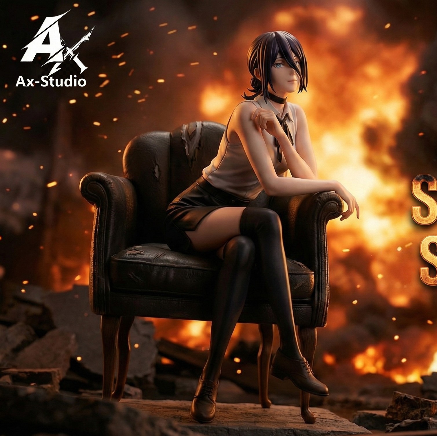 【預購】鏈鋸人 椅子系列第一彈 蕾塞 X AX-Studio