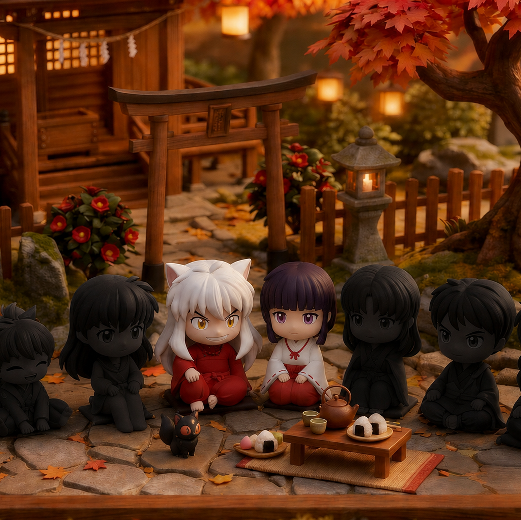【售罄展示追加請私訊客服@toystationtw】犬夜叉·咧嘴茶座&桔梗·巫女祈願 X 萌力星球