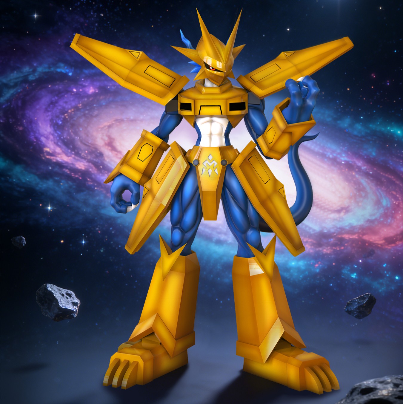 【預購】數碼寶貝 皇騎系列第四彈 金甲龍獸 X 太陽模玩