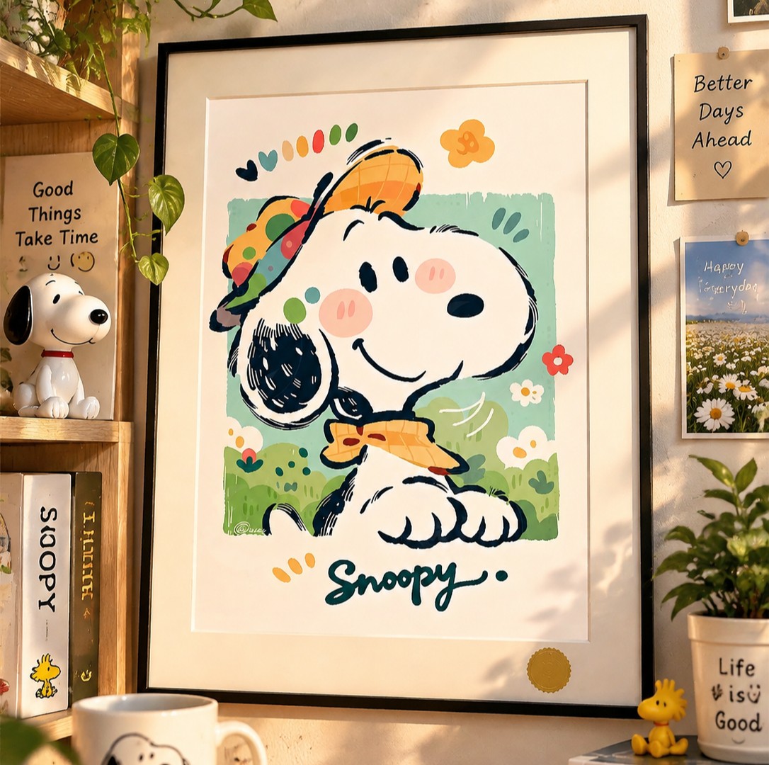 【預購】史努比《Snoopy》裝飾畫 X 星空工作室