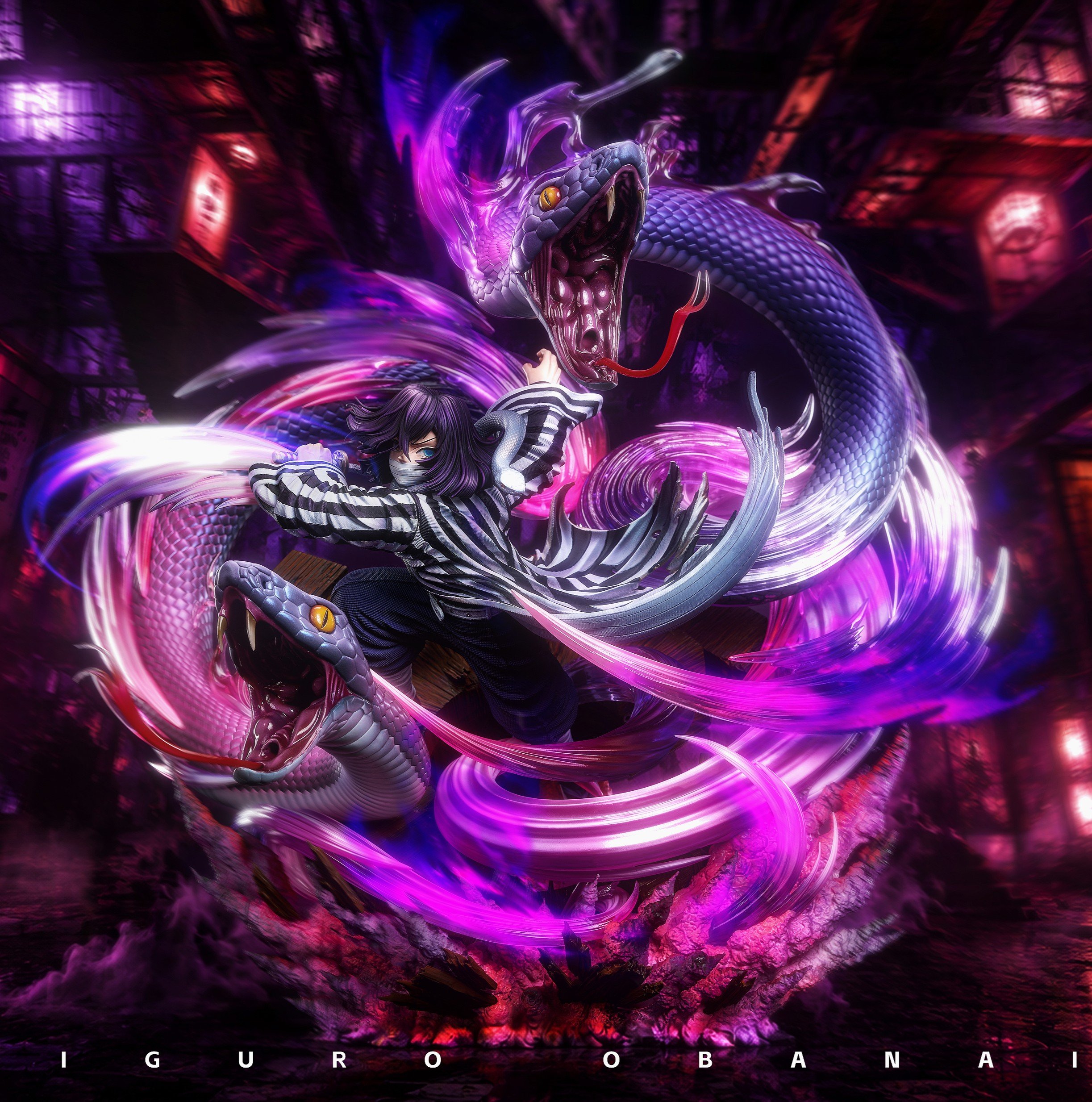 【售罄展示追加請私訊客服@toystationtw】鬼滅之刃 snake boy肆之型·頭蛇雙生 X BOS-Brilliant Object
