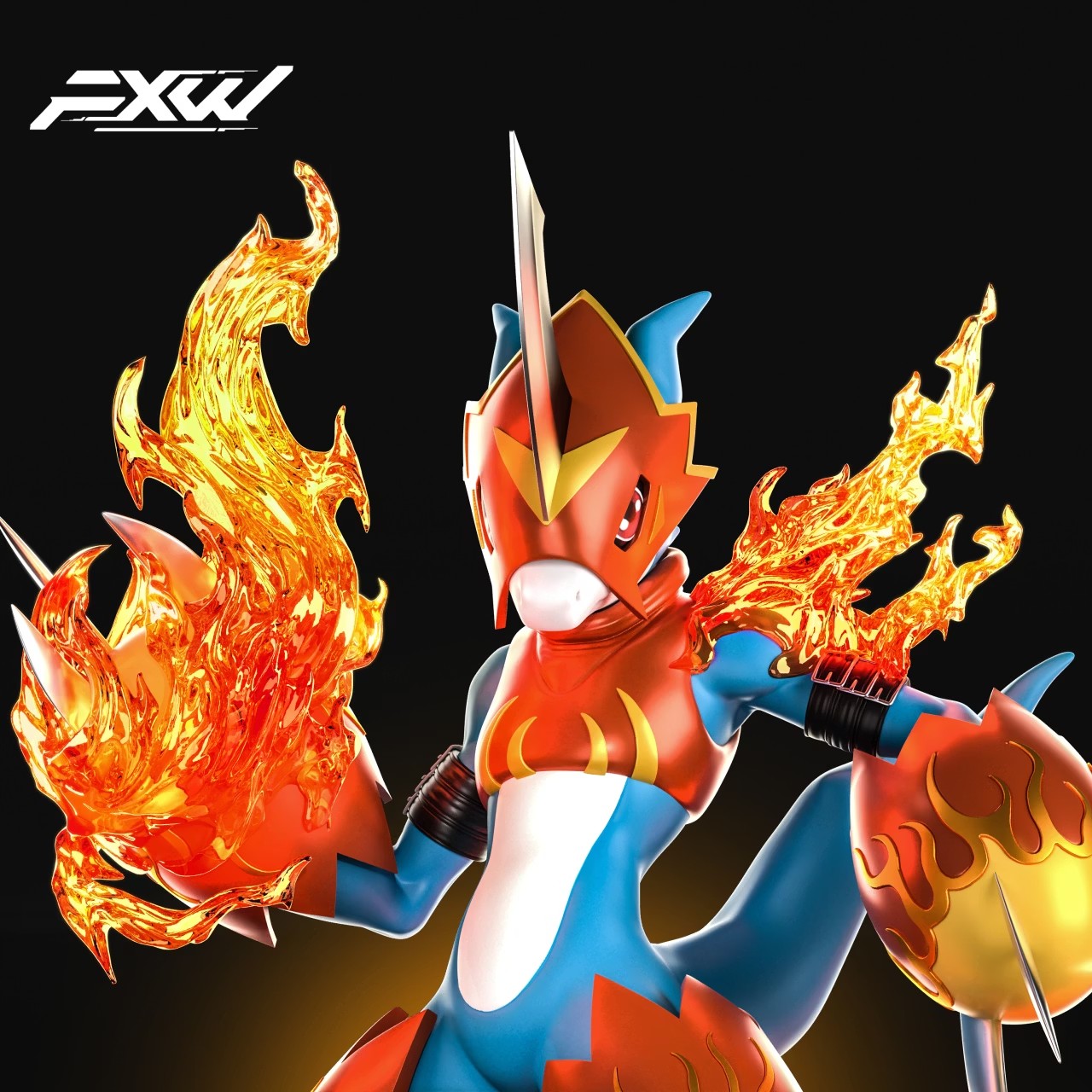 【代購】數碼寶貝 第二彈 烈焰獸 X FXW