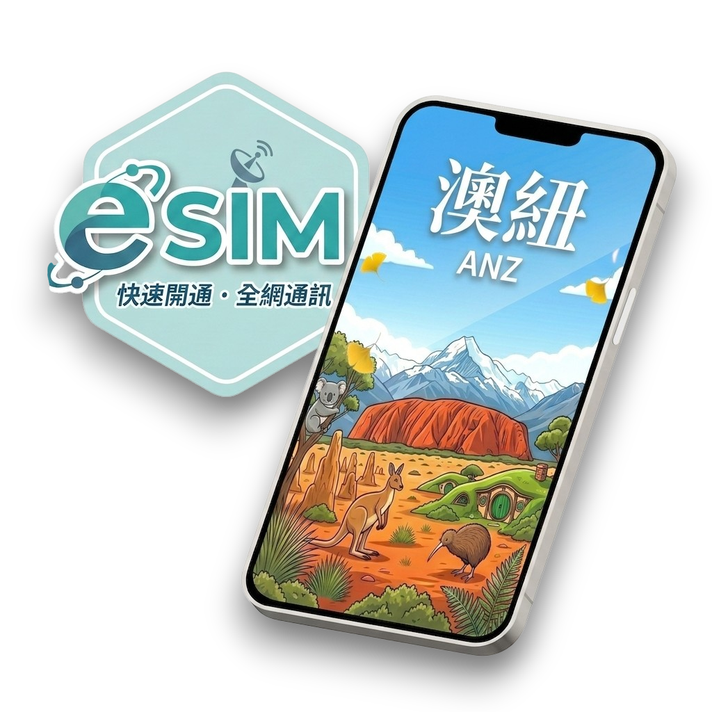 【澳紐】虛擬 eSIM（24H自動發貨）