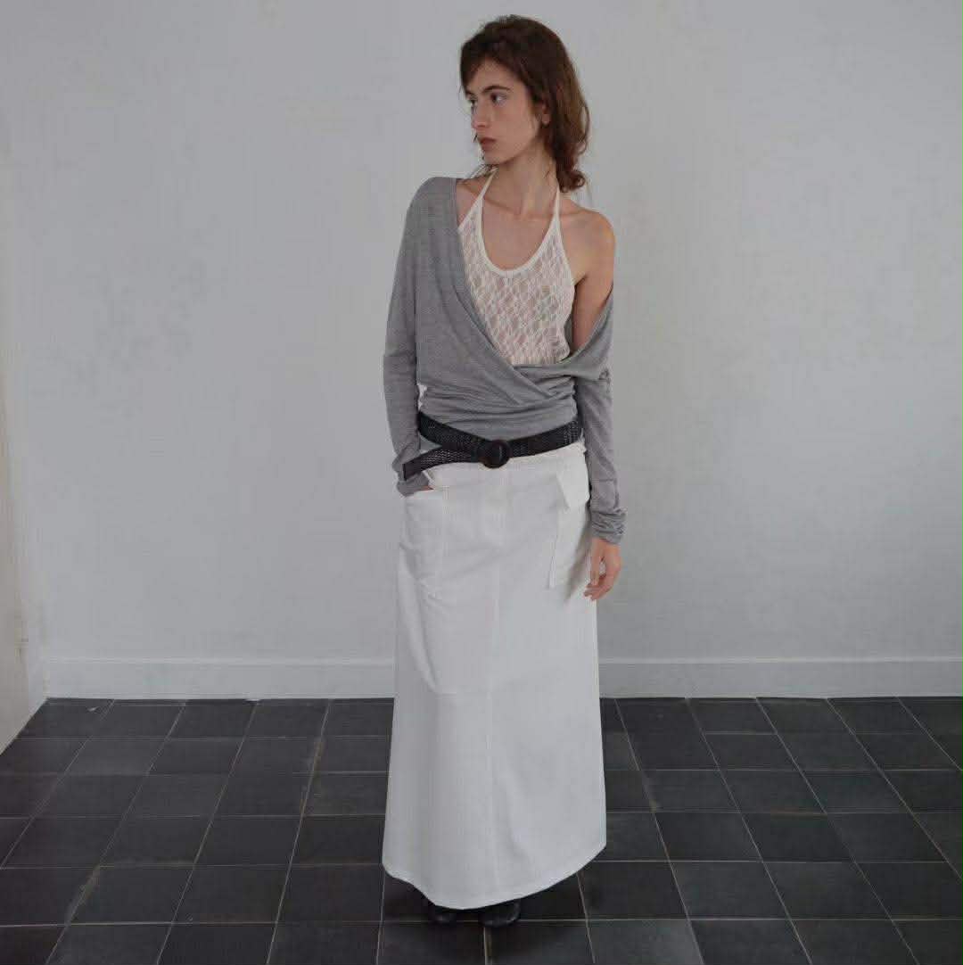 透感蕾絲繞頸背心 ( 2色 )