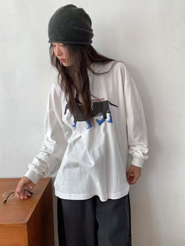 臘腸狗狗TEE ( 2色 )