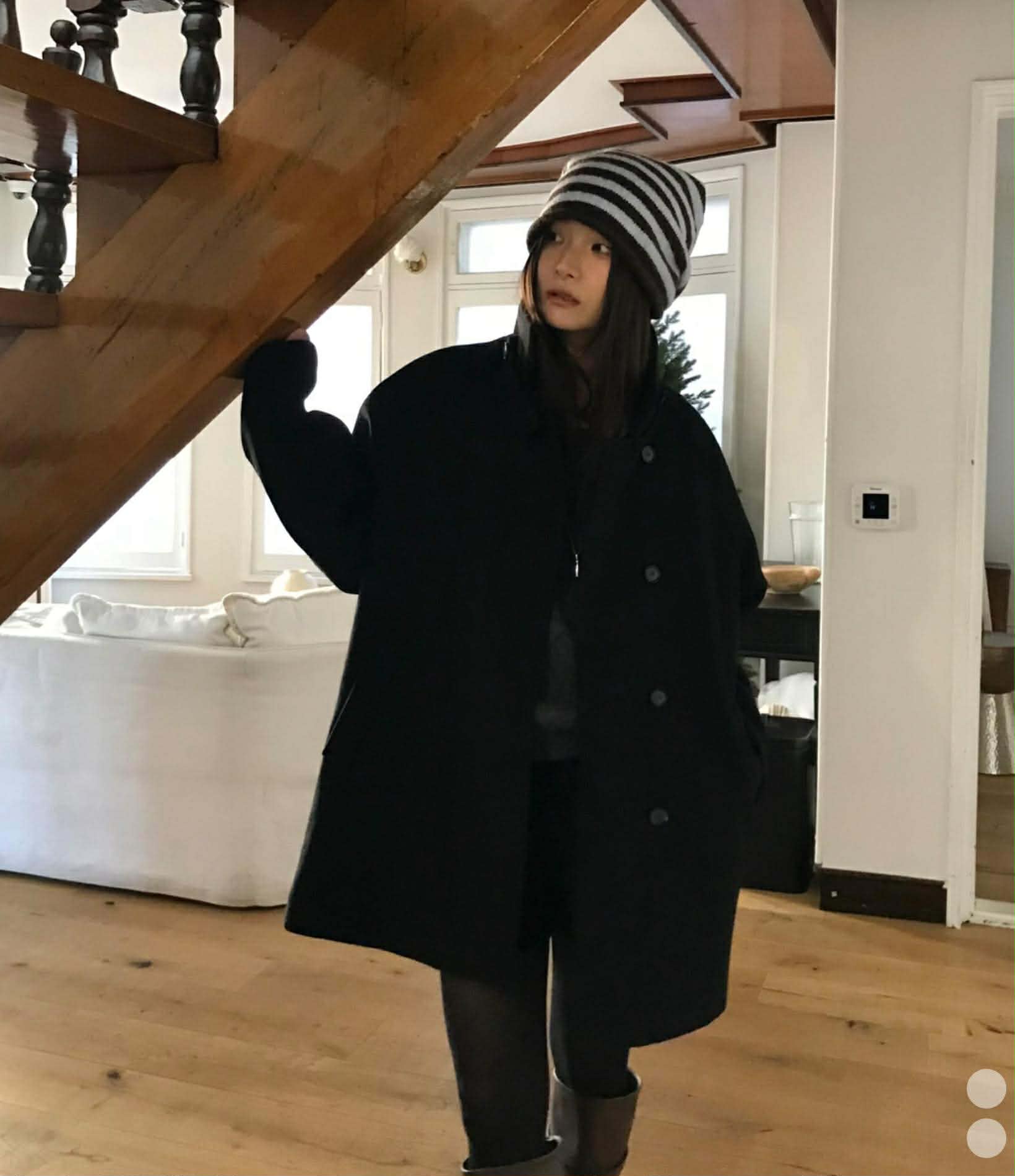 羊毛條紋堆堆帽 ( 5色 / 少量現貨 )