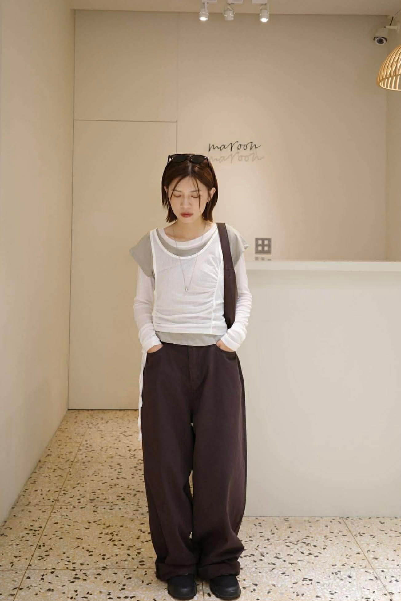 立體摺感肩背包 ( 3色 )