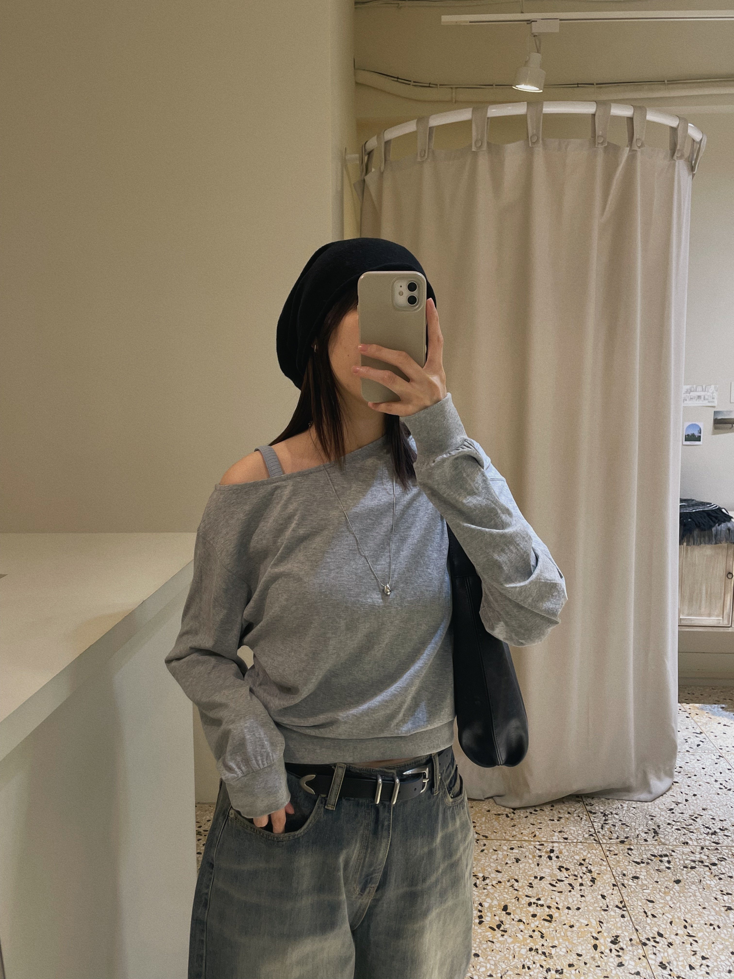 素面捲邊針織帽 ( 7色 )