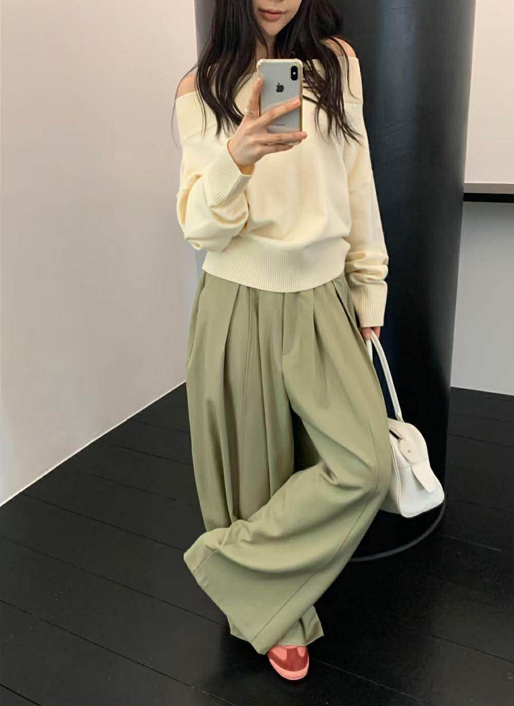 後鬆緊前打摺西褲 ( 3色 )