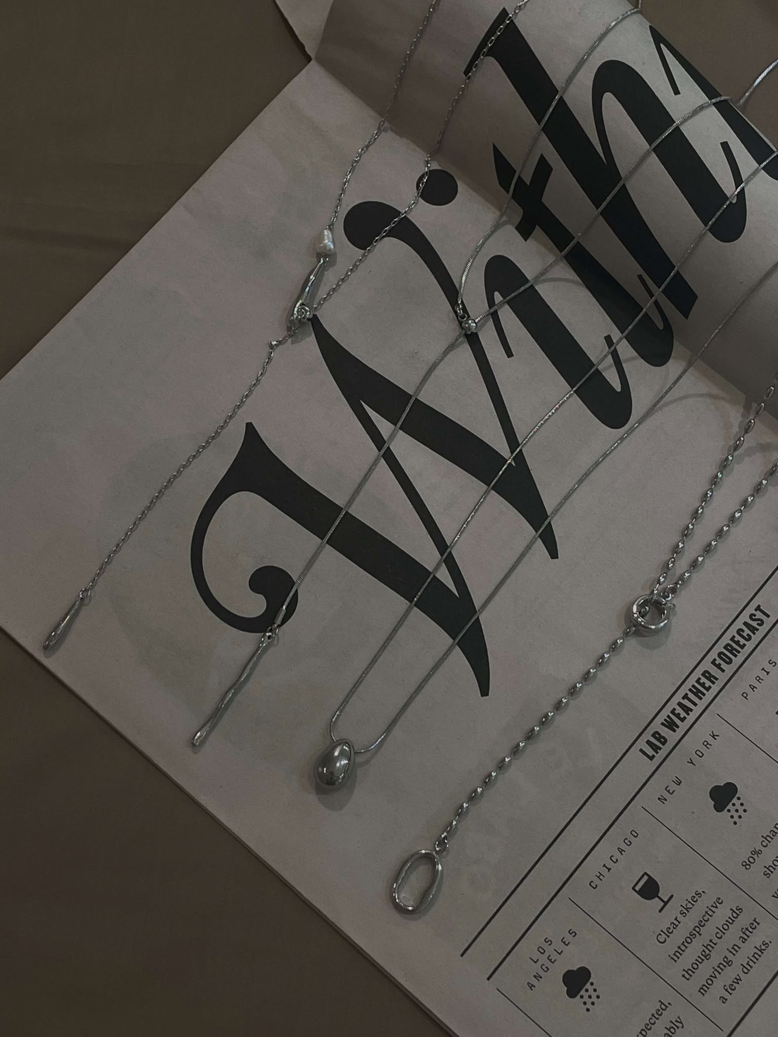 長墜飾銀珠調節長鍊 ( 少量現貨 )