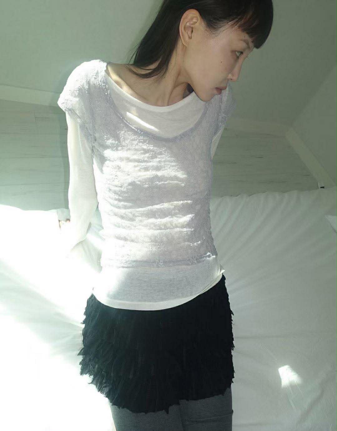 細緻蕾絲兩件式上衣 ( 3色 ) 細緻蕾絲兩件式上衣 ( 3色 )