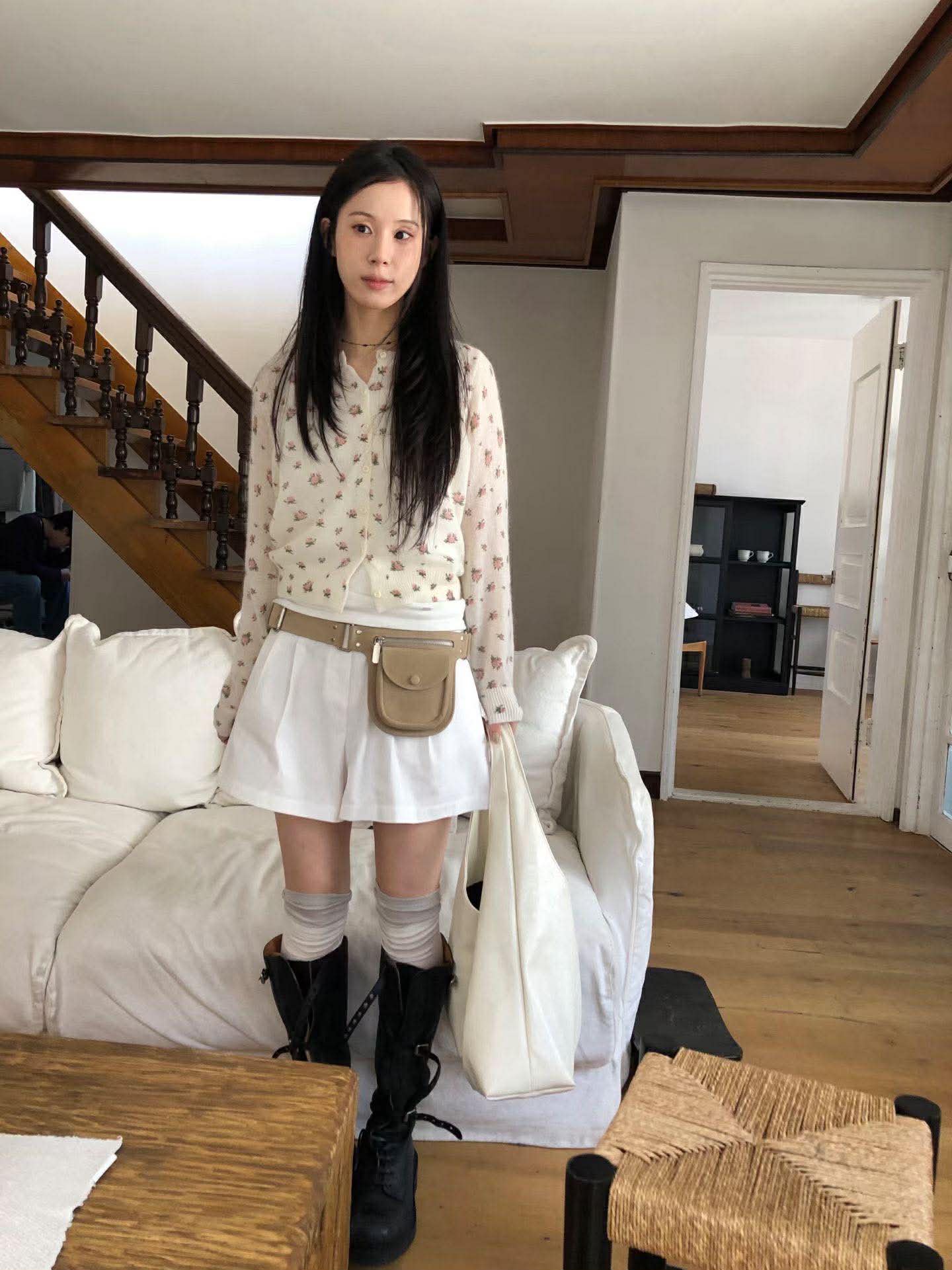 雙打褶短褲 ( 2色 )