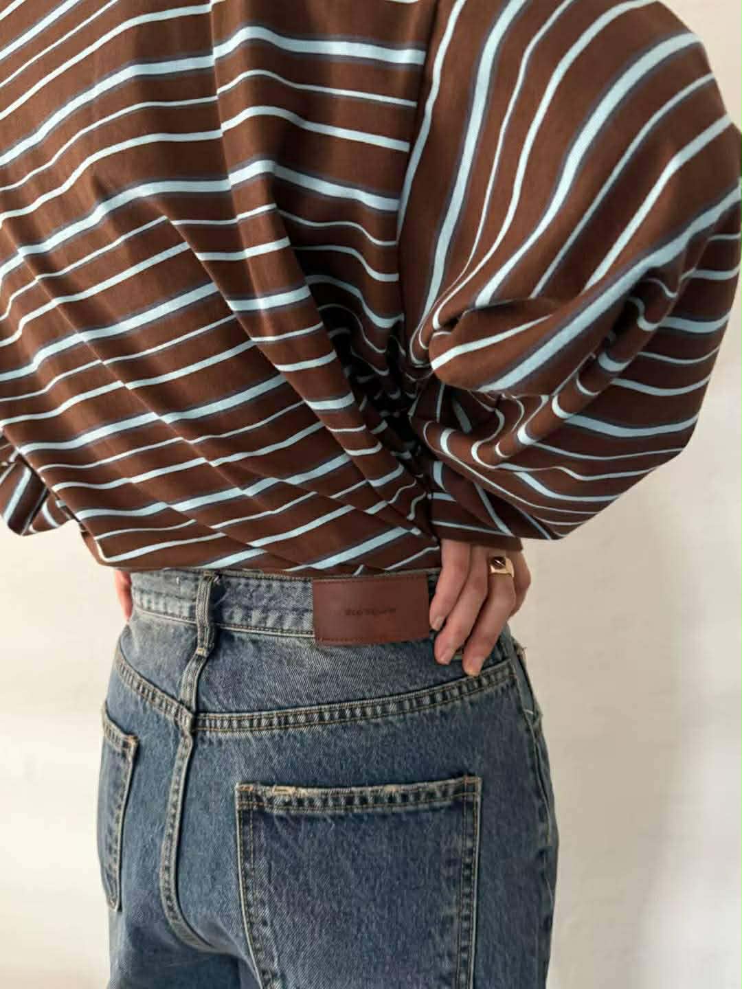 配色條紋TEE ( 2色 )