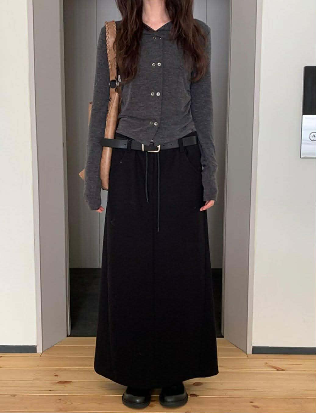 褲耳造型棉裙 ( 2色 / 少量現貨 )