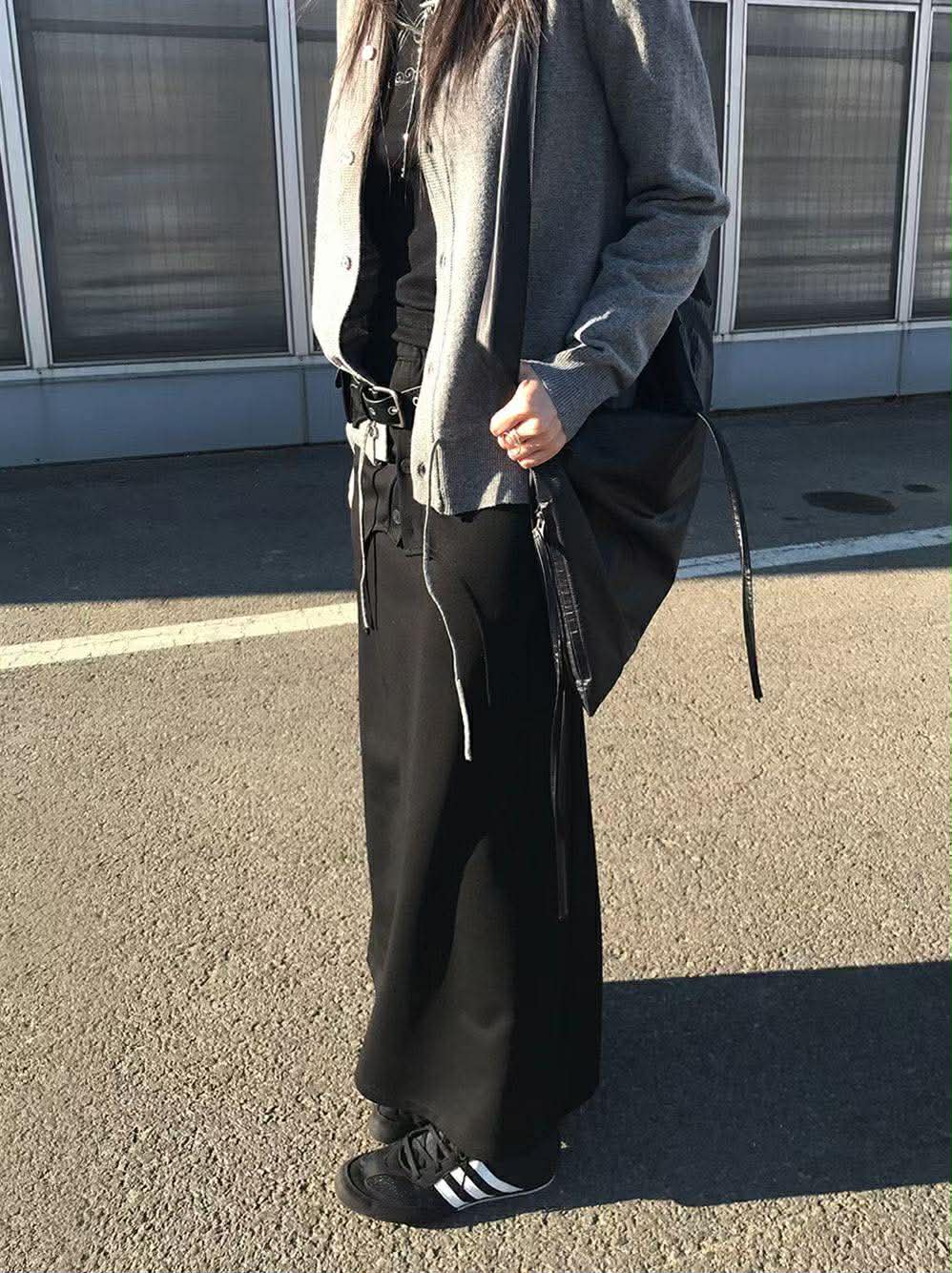 假兩件層次造型棉裙 ( 2色 )