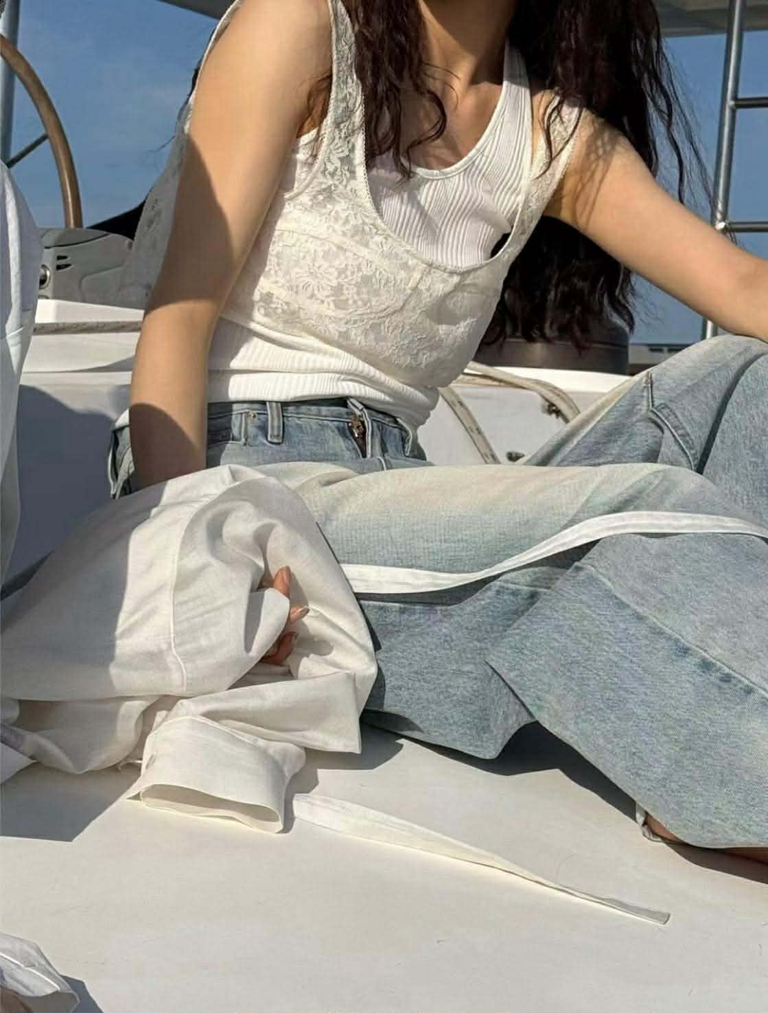 設計師絕美精緻蕾絲小背心 ( 2色 )