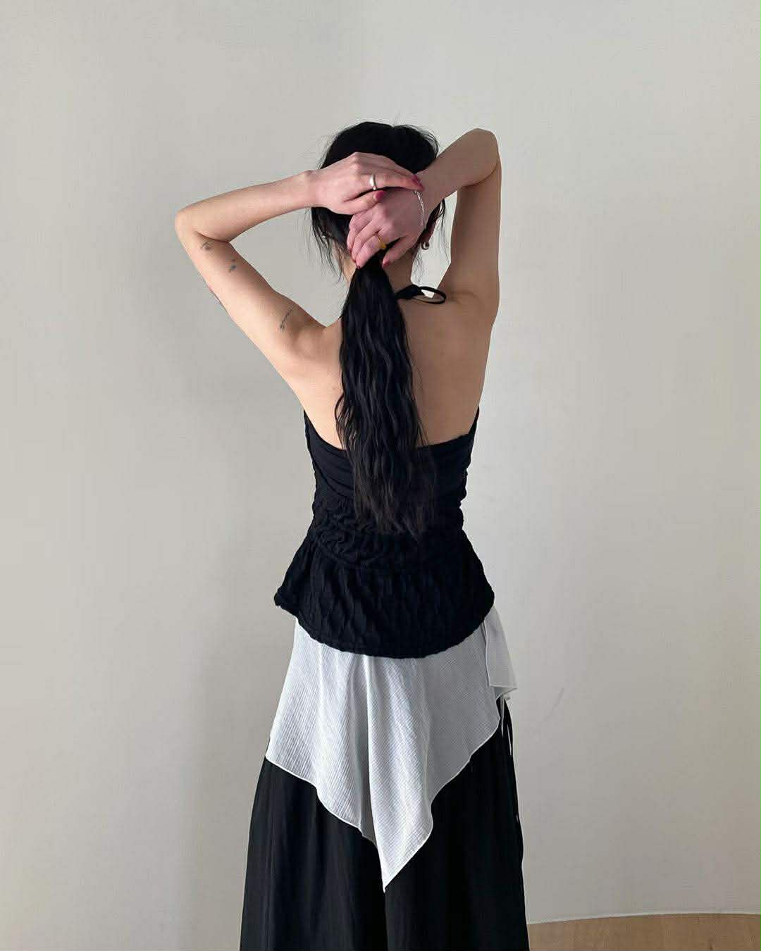 泡泡紗繞頸背心 ( 2色 )