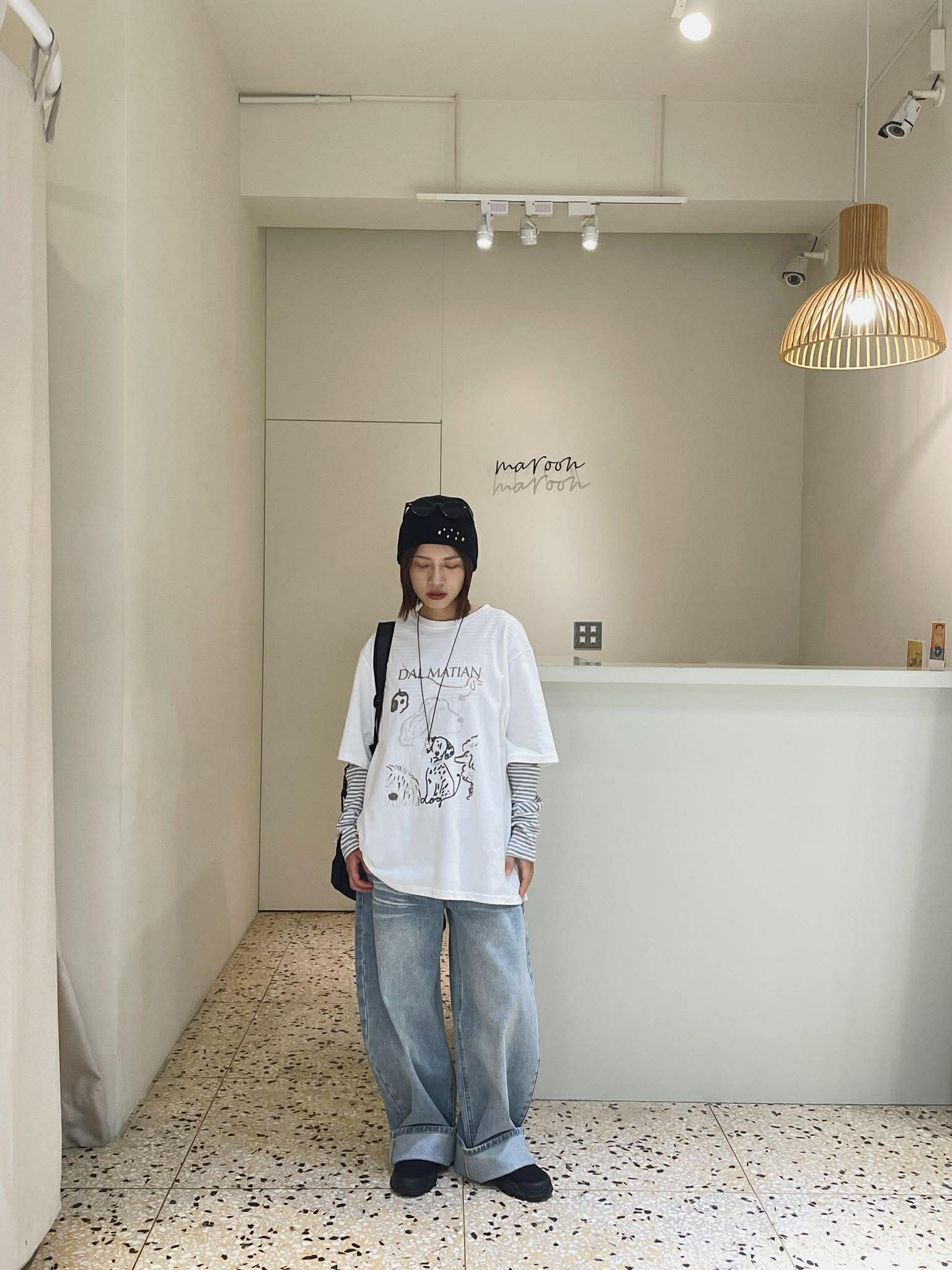 刷痕感丹寧褲 ( 3色 )