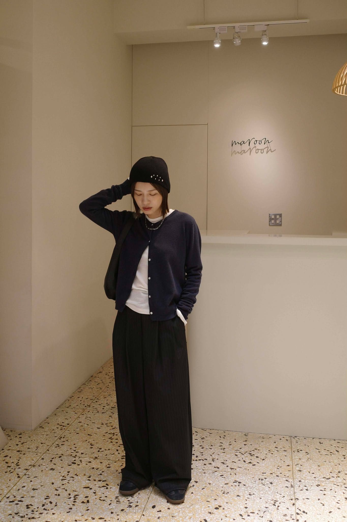 多WAY圓領排釦針織上衣 ( 6色 )