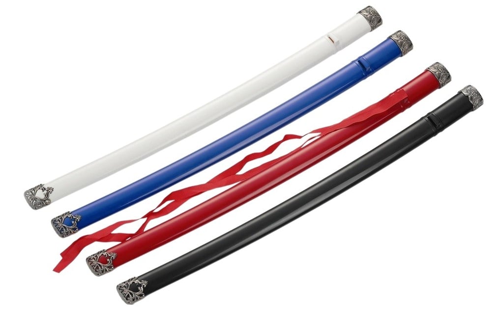 Scabbard w/ 1 or 2 decorated rings , Plated