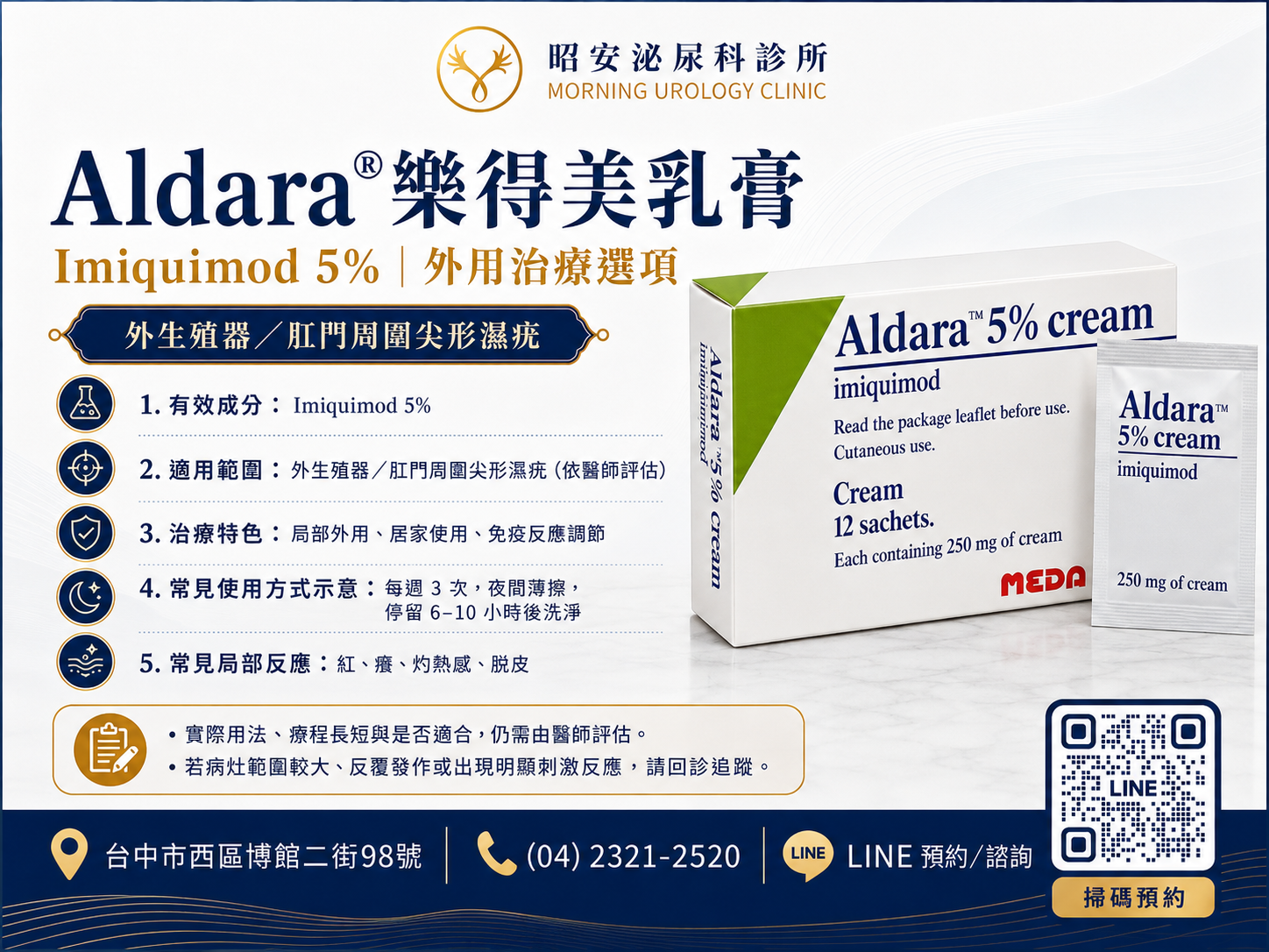 告別尖形濕疣反覆發作！Aldara 樂得美乳膏：啟動自身免疫力的溫和抗戰