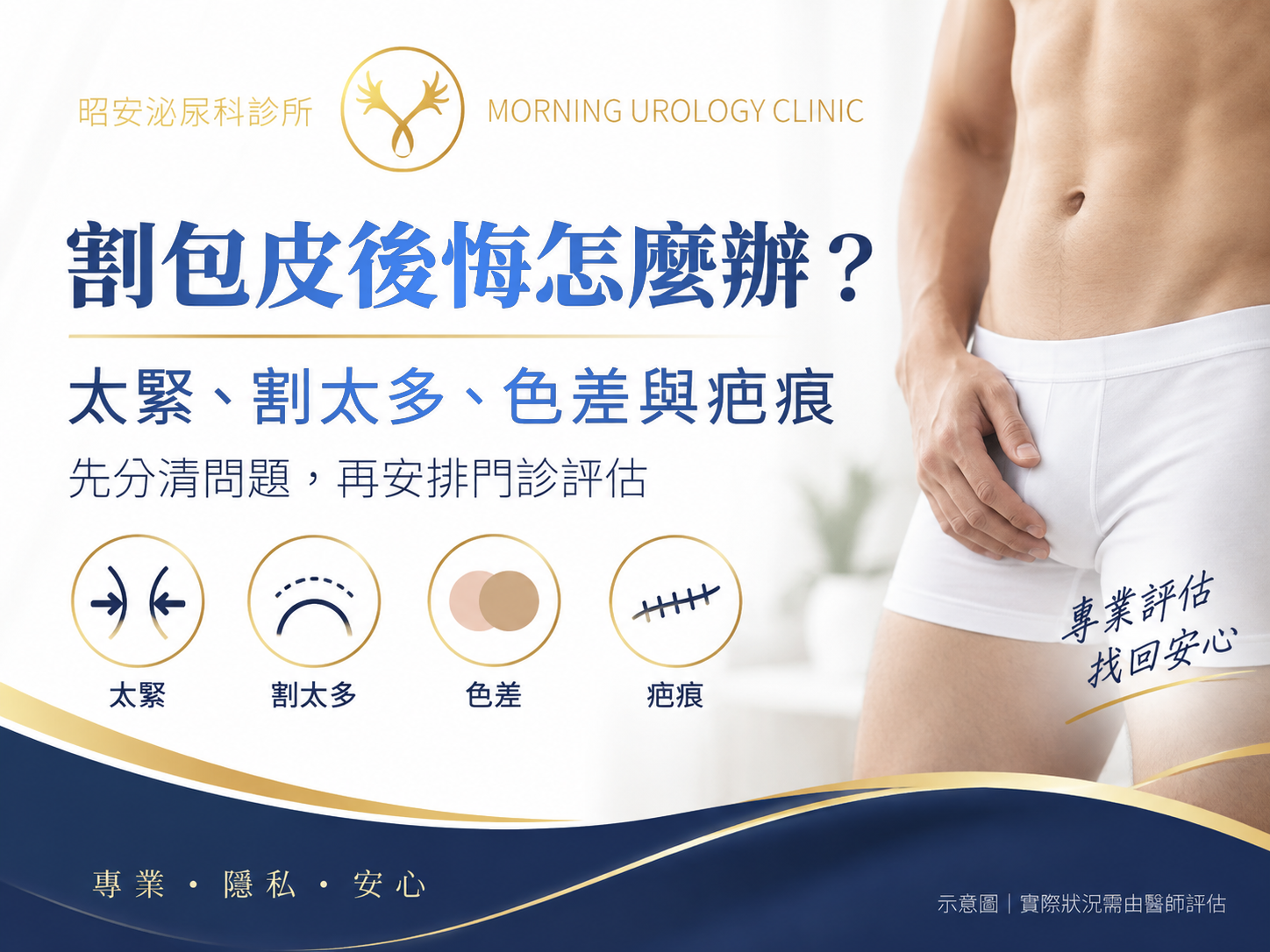 割包皮後悔怎麼辦？太緊、割太多、色差與疤痕的門診評估｜台中昭安泌尿科