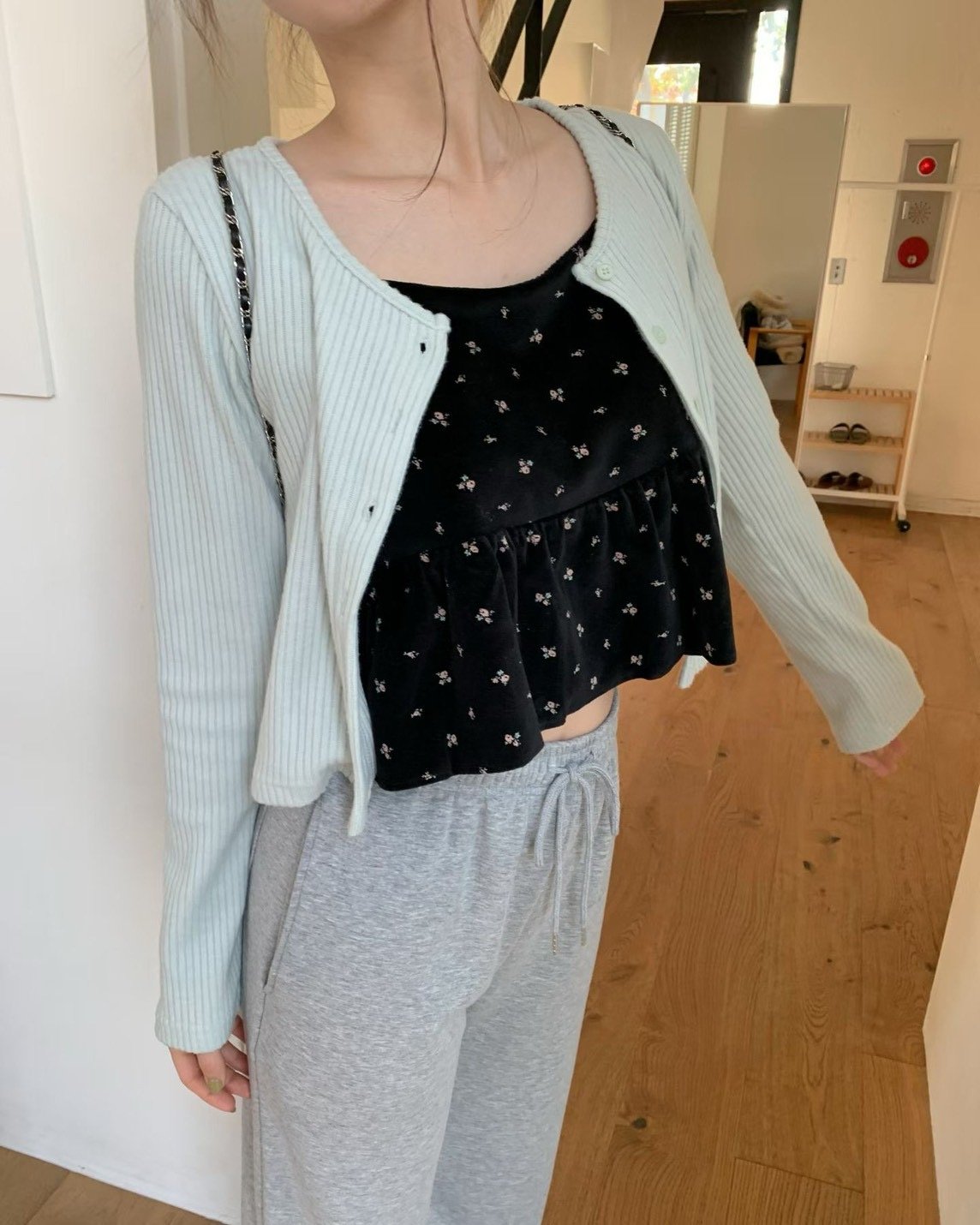 𝐃𝟎𝟏 薄荷野莓花邊針織衫🪴（𝟒 𝐜𝐨𝐥𝐨𝐫𝐬）