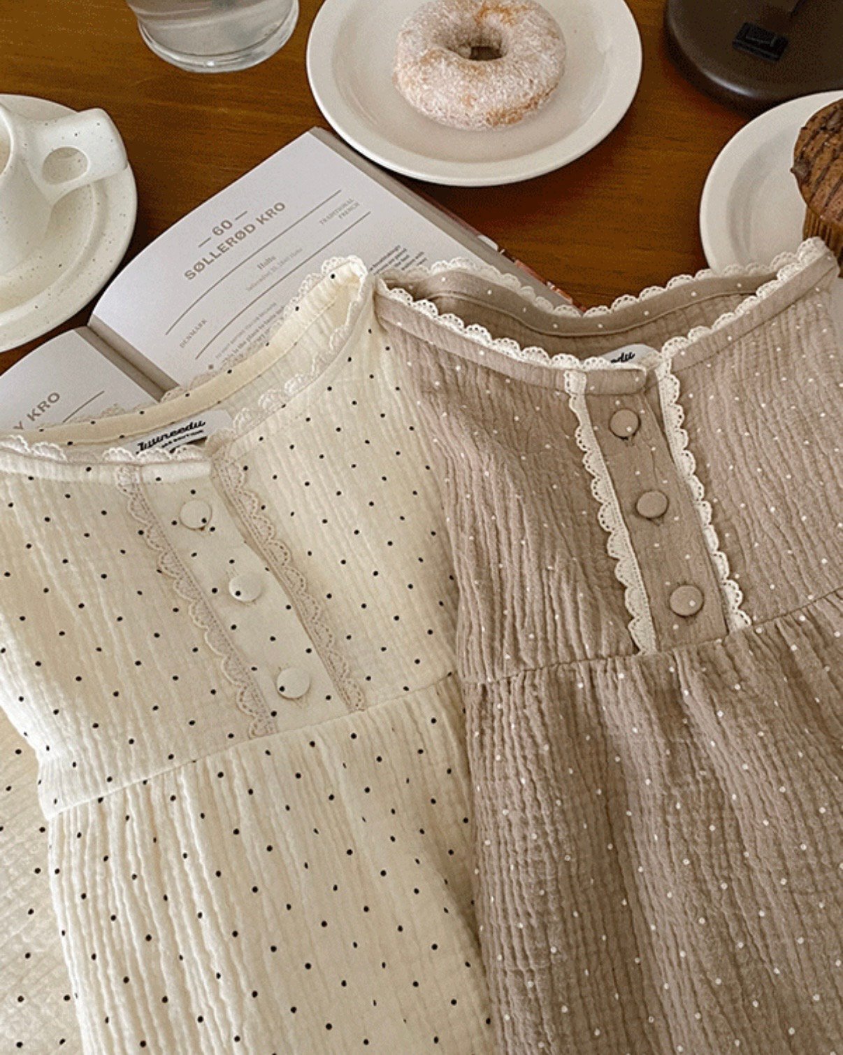 🍒點點蕾絲睡衣（𝟐 𝐜𝐨𝐥𝐨𝐫𝐬)