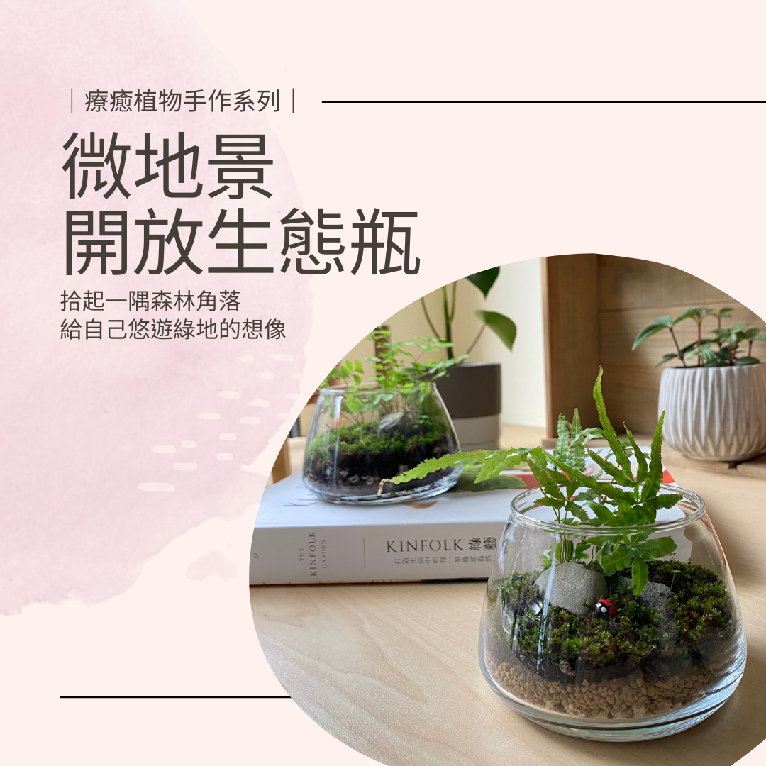 線上課程材料包｜地景開放式生態瓶