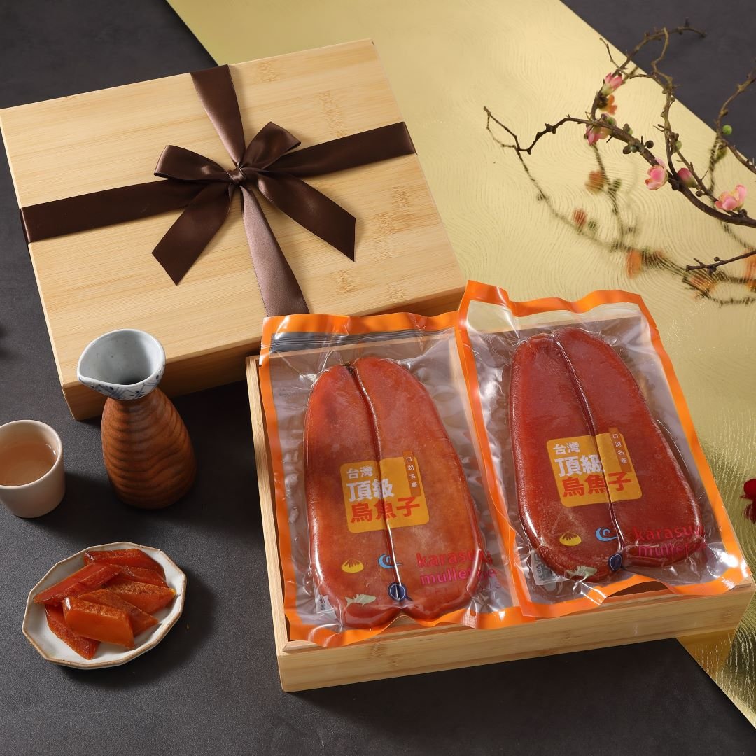 野生烏魚子雙入禮盒10兩2入