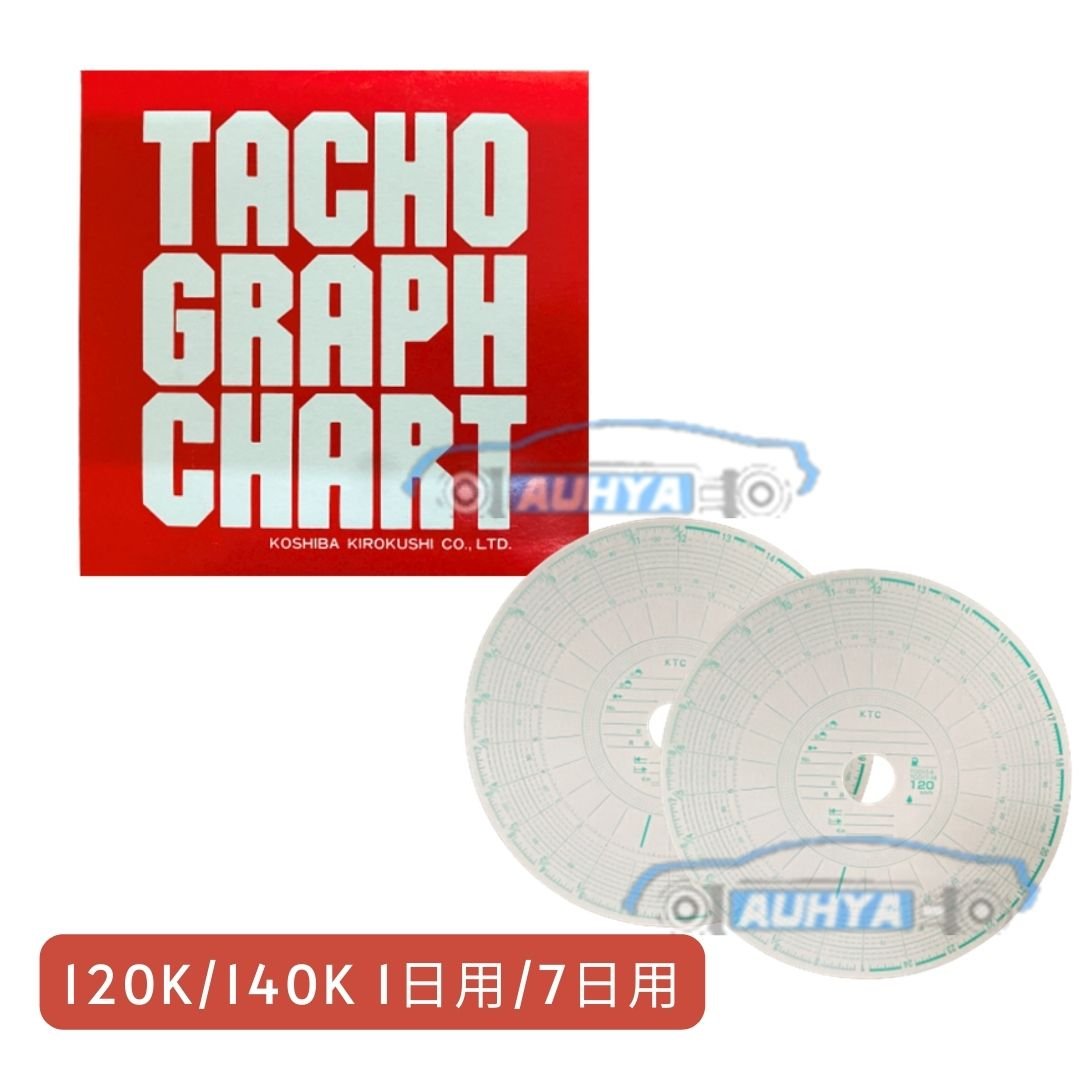 通用型 大餅 KOSHIBA 一/七日用 120/140Km 圓孔 紀錄紙 記錄紙 大餅紙 適用日系大貨車、拖車、卡車