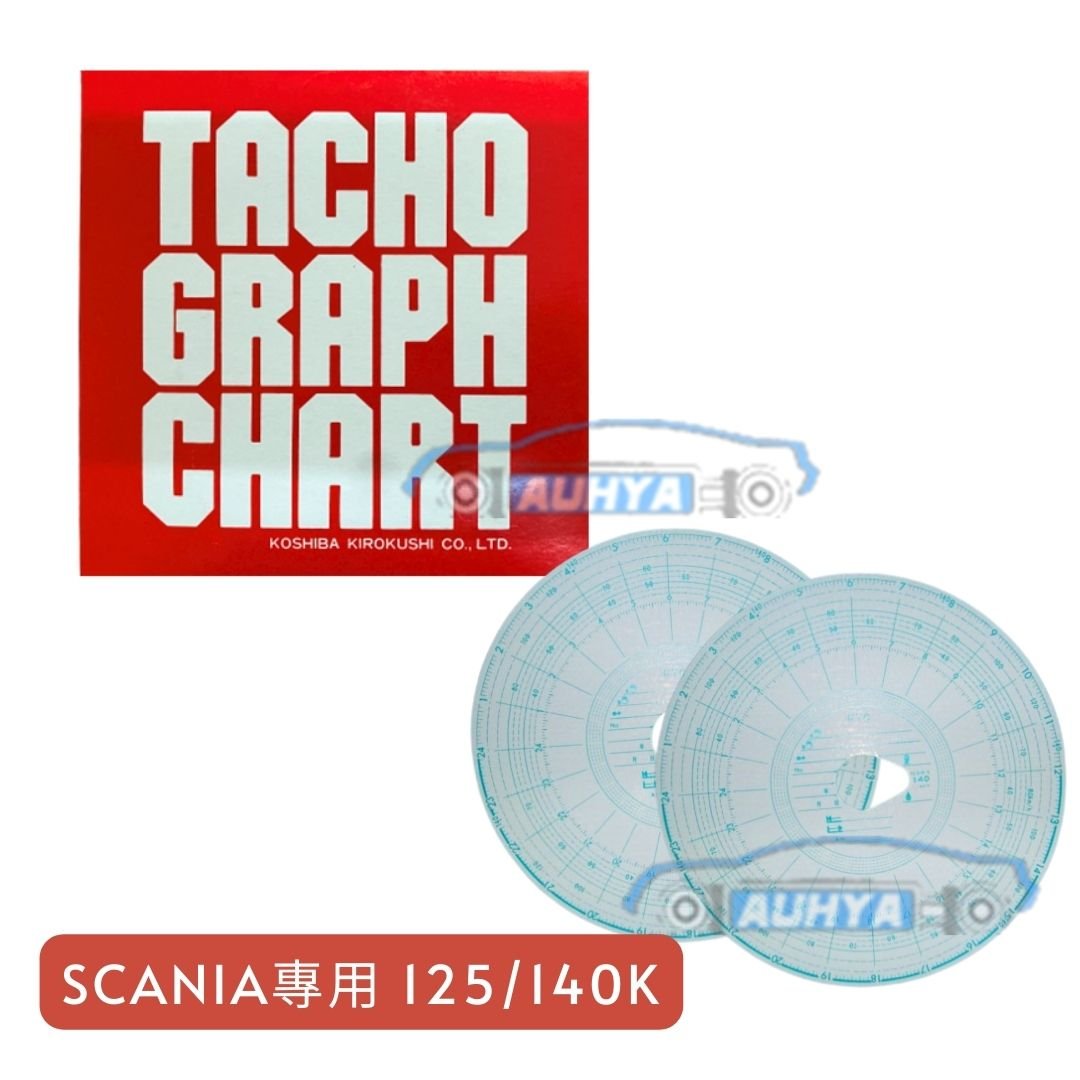 通用型 大餅 KOSHIBA 一/七日用 120/140Km 圓孔 紀錄紙 記錄紙 大餅紙 適用日系大貨車、拖車、卡車