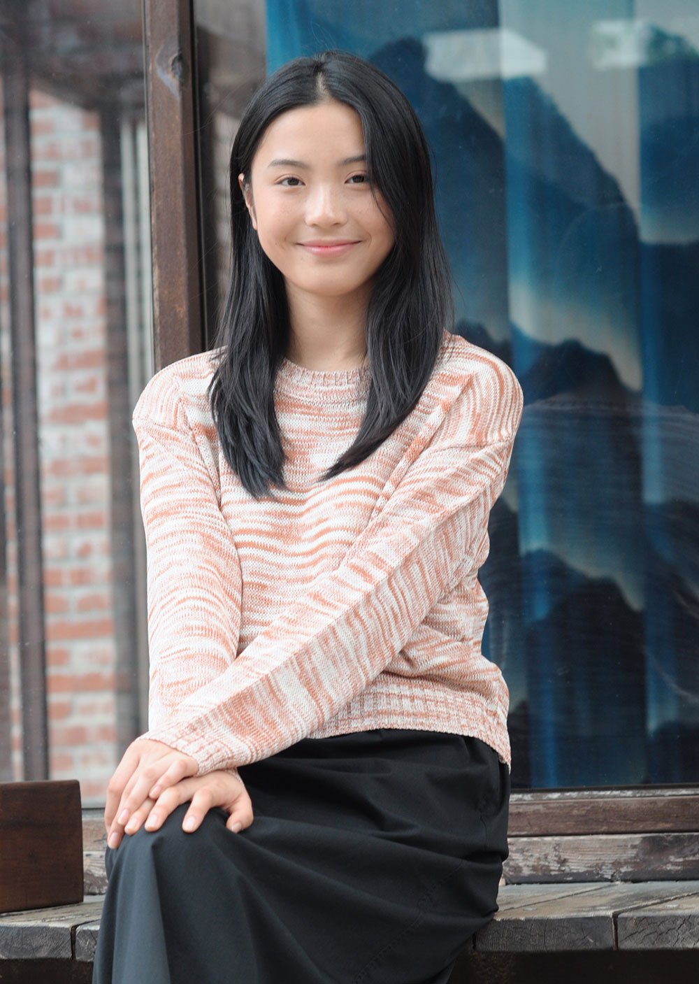 設計感段染針織衫