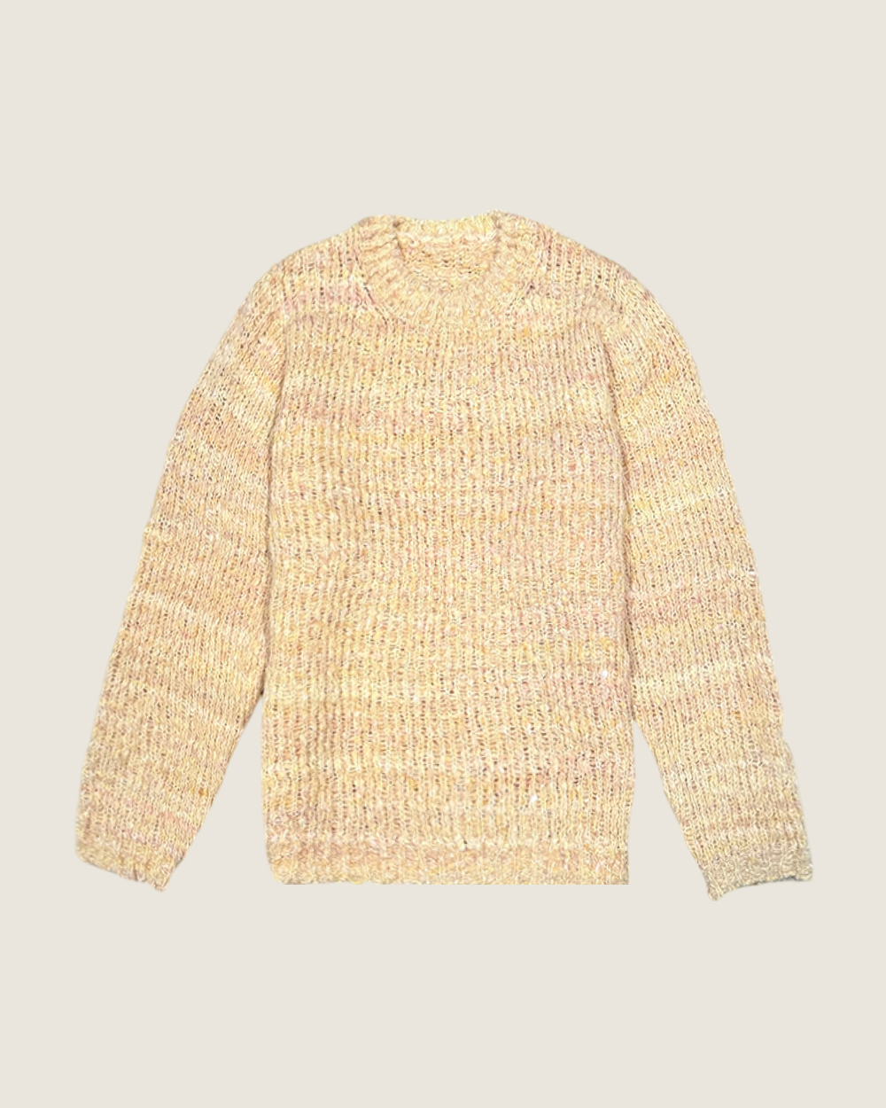 雪綿鬆軟毛衣-黃