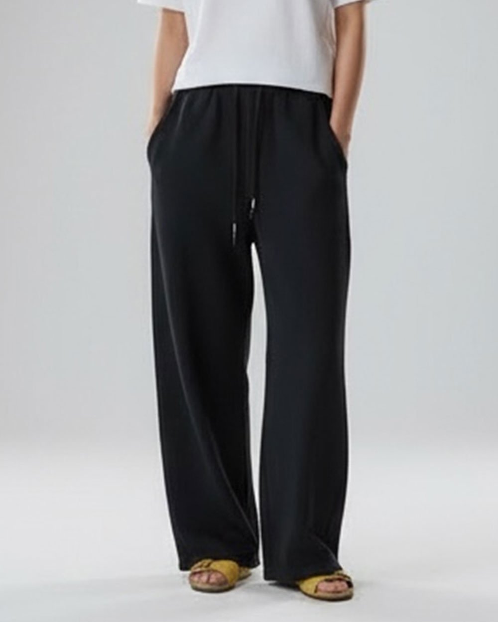 顯瘦鬆緊彎刀褲