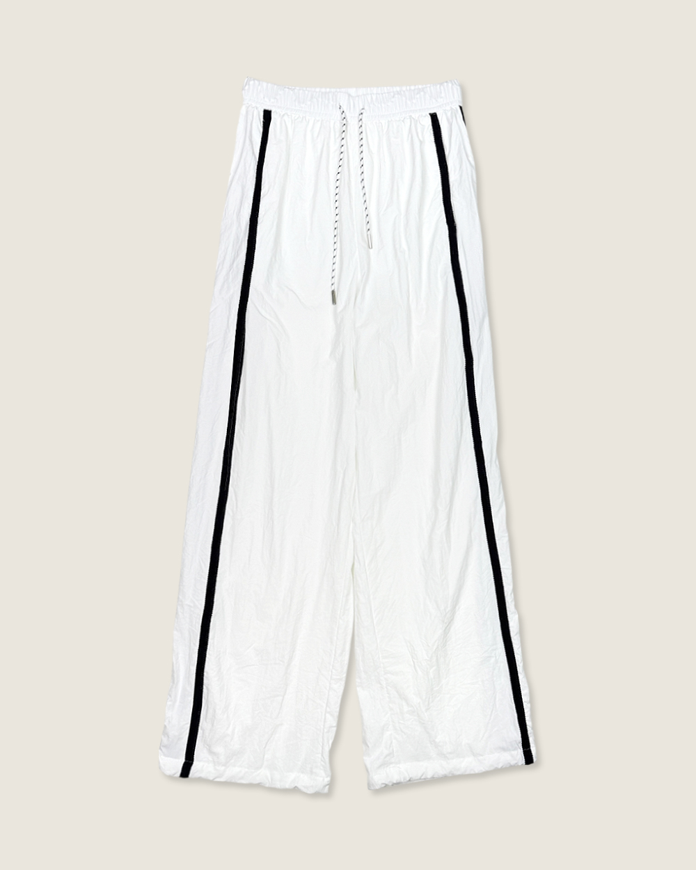 薄荷色薄款休閒長褲-杏