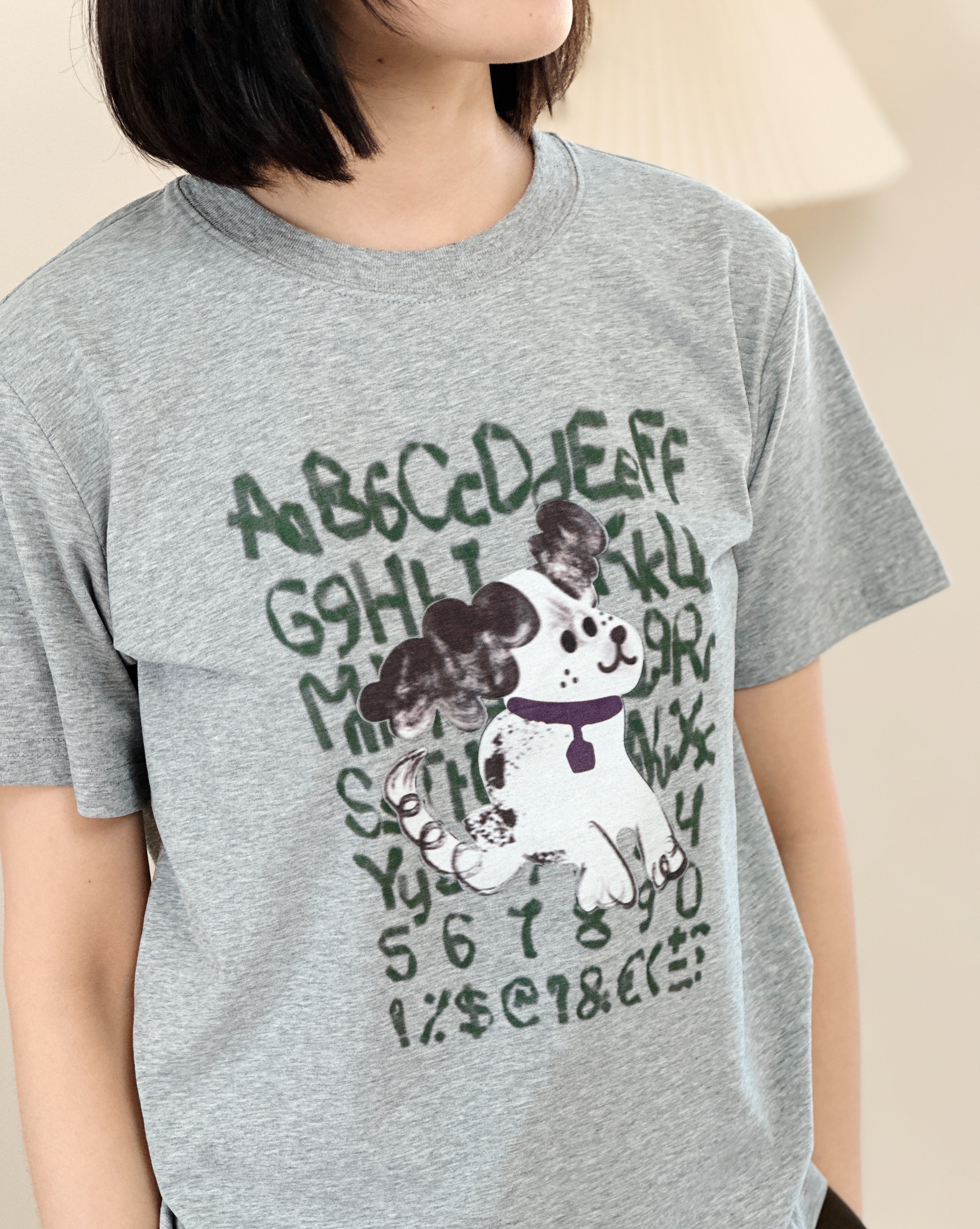 復古狗狗短Tee
