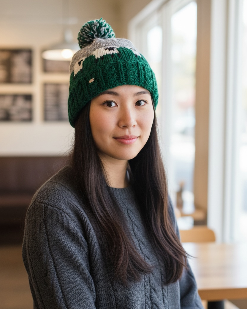 witharch手工羊羊帽-綠