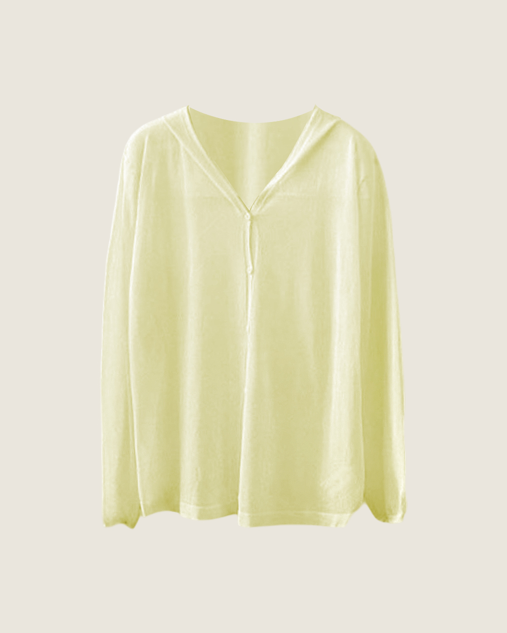 細緻連帽防曬衣-黃