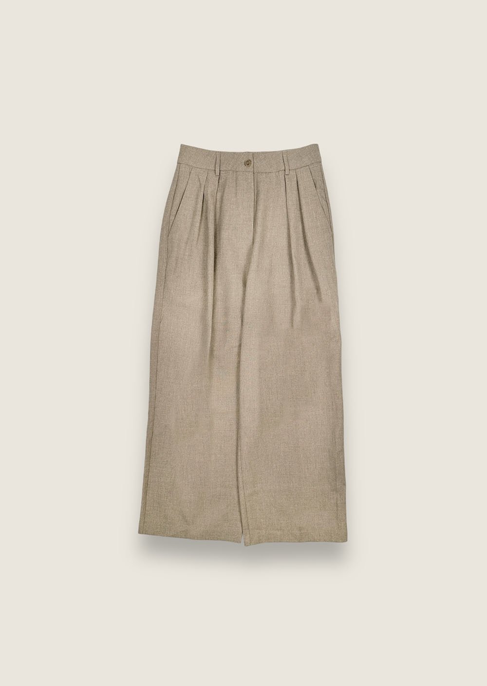 雙摺毛呢西裝褲